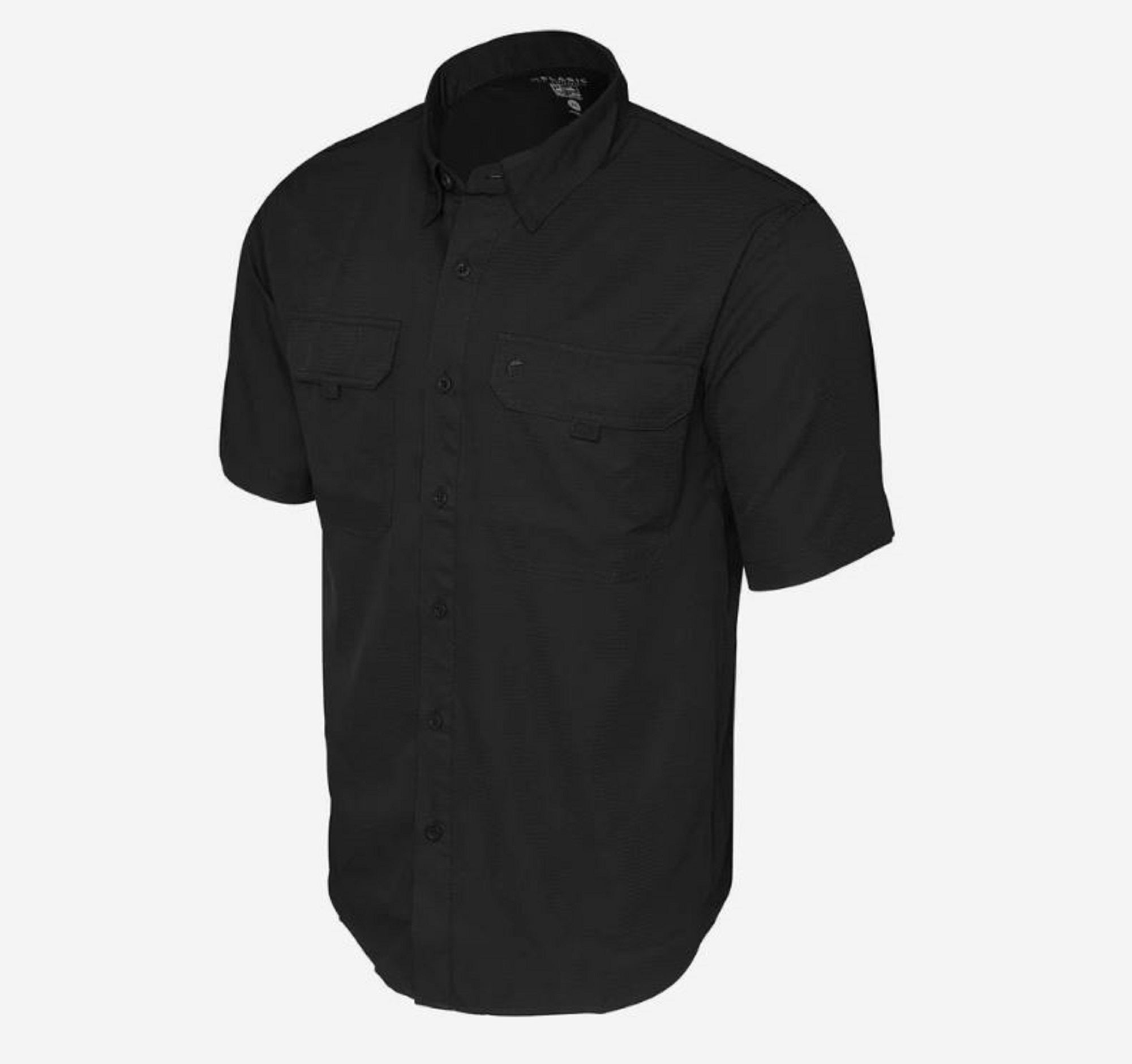 Pelagic 1016 Fishing Shirt Short Sleeve Keys BLK Size S (2721)