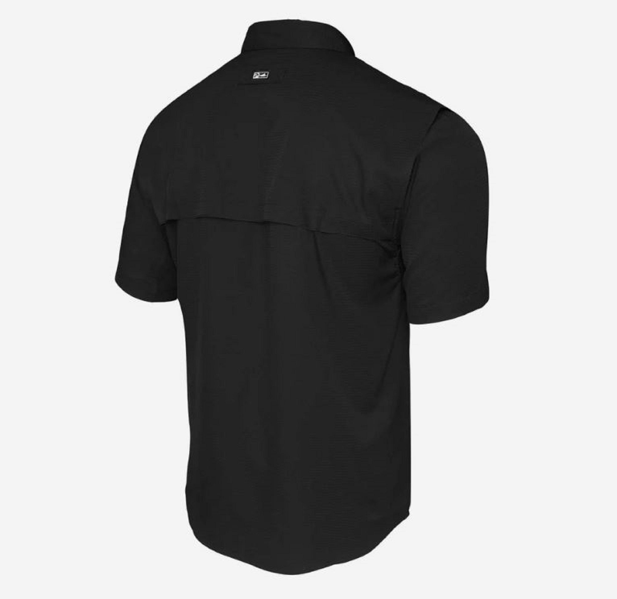 Pelagic 1016 Fishing Shirt Short Sleeve Keys BLK Size M (2738)