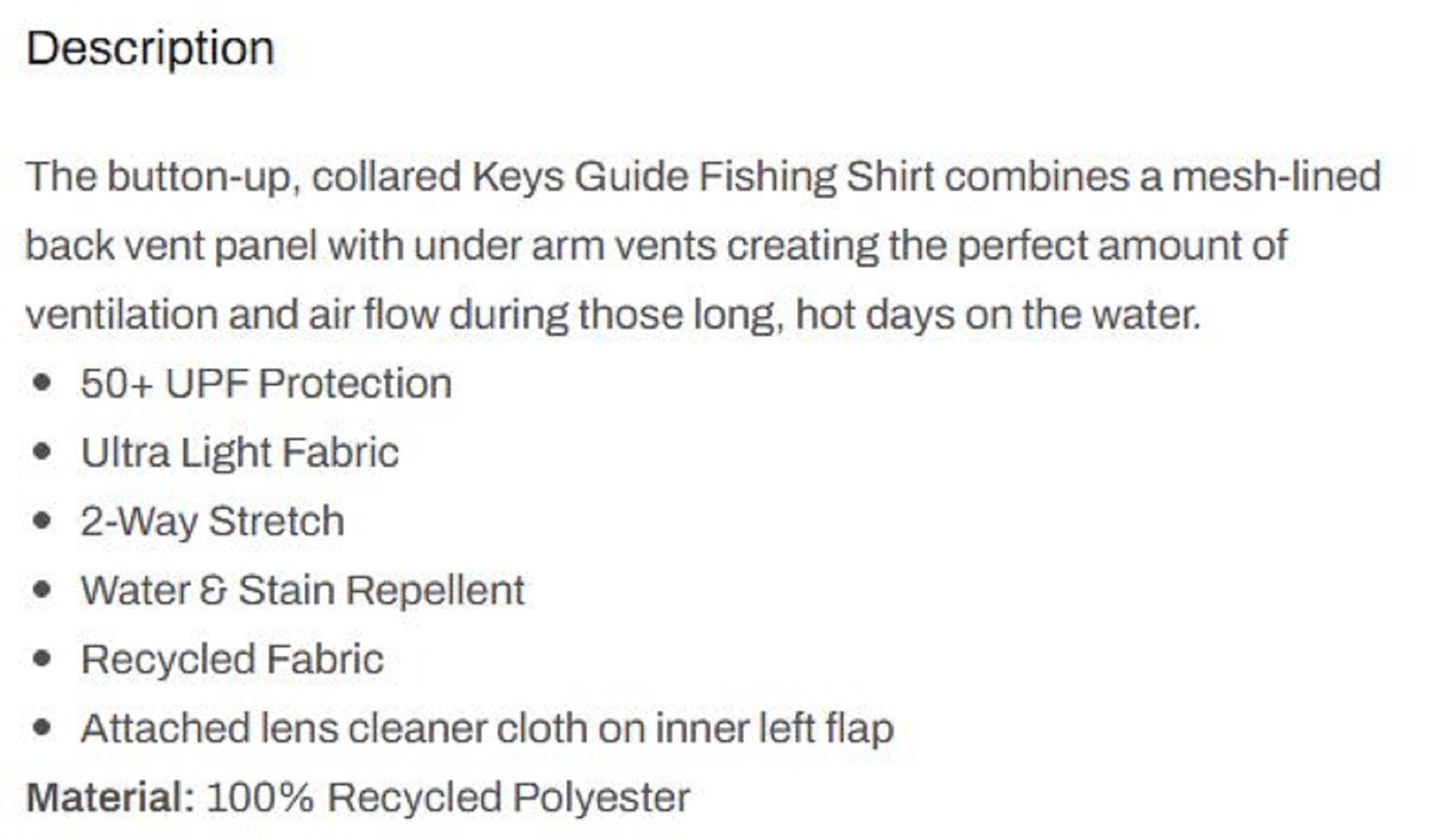 Pelagic 1016 Fishing Shirt Short Sleeve Keys TAB Size XL (2875)