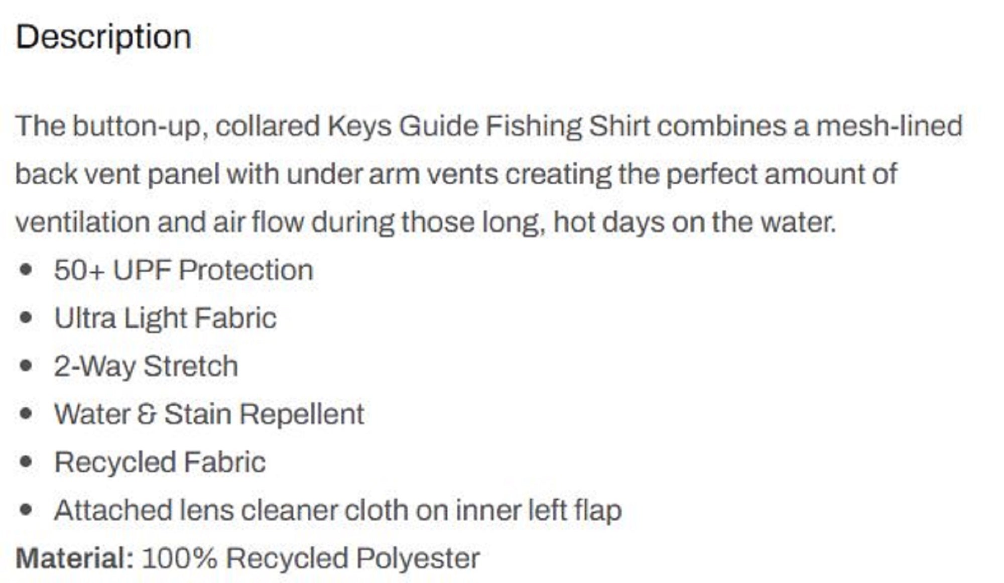 Pelagic 1016 Fishing Shirt Short Sleeve Keys WHT Size S (2905)