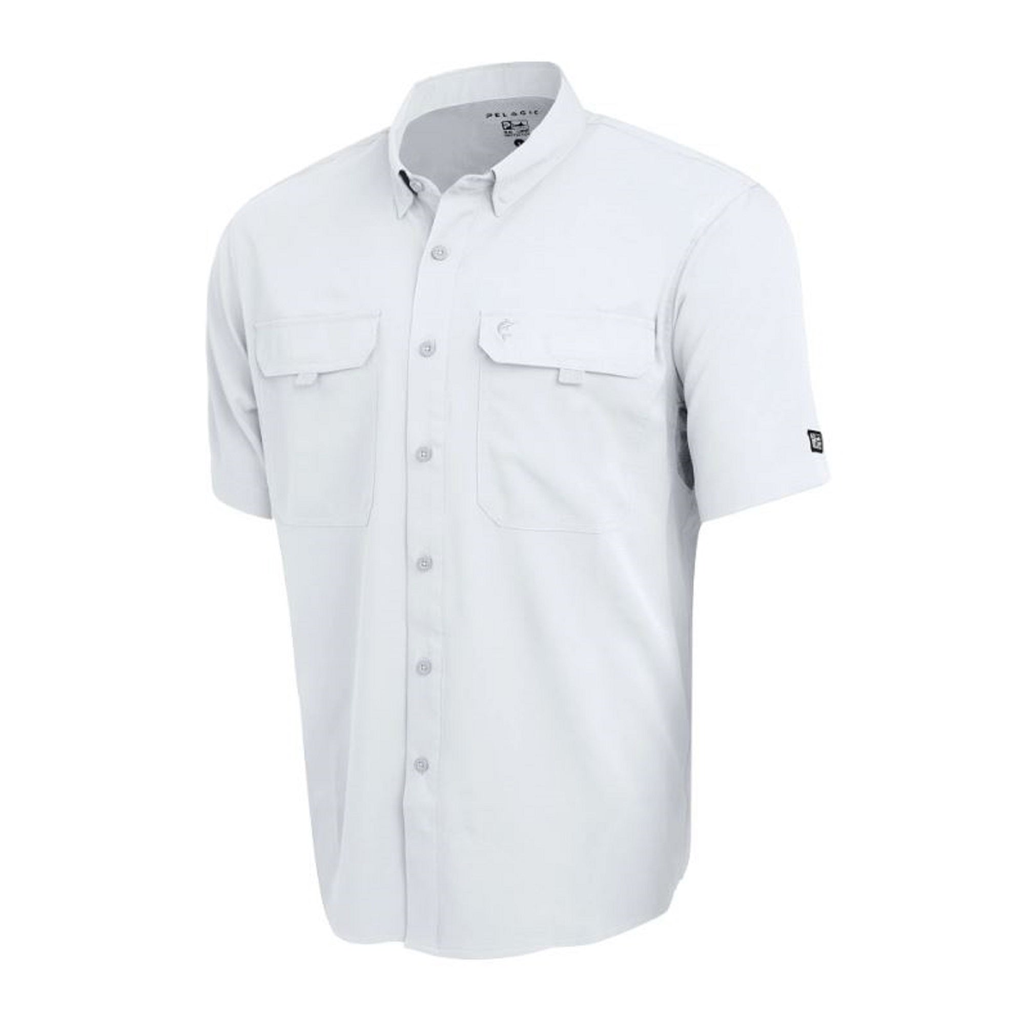 Pelagic 1016 Fishing Shirt Short Sleeve Keys WHT Size XXL (2943)