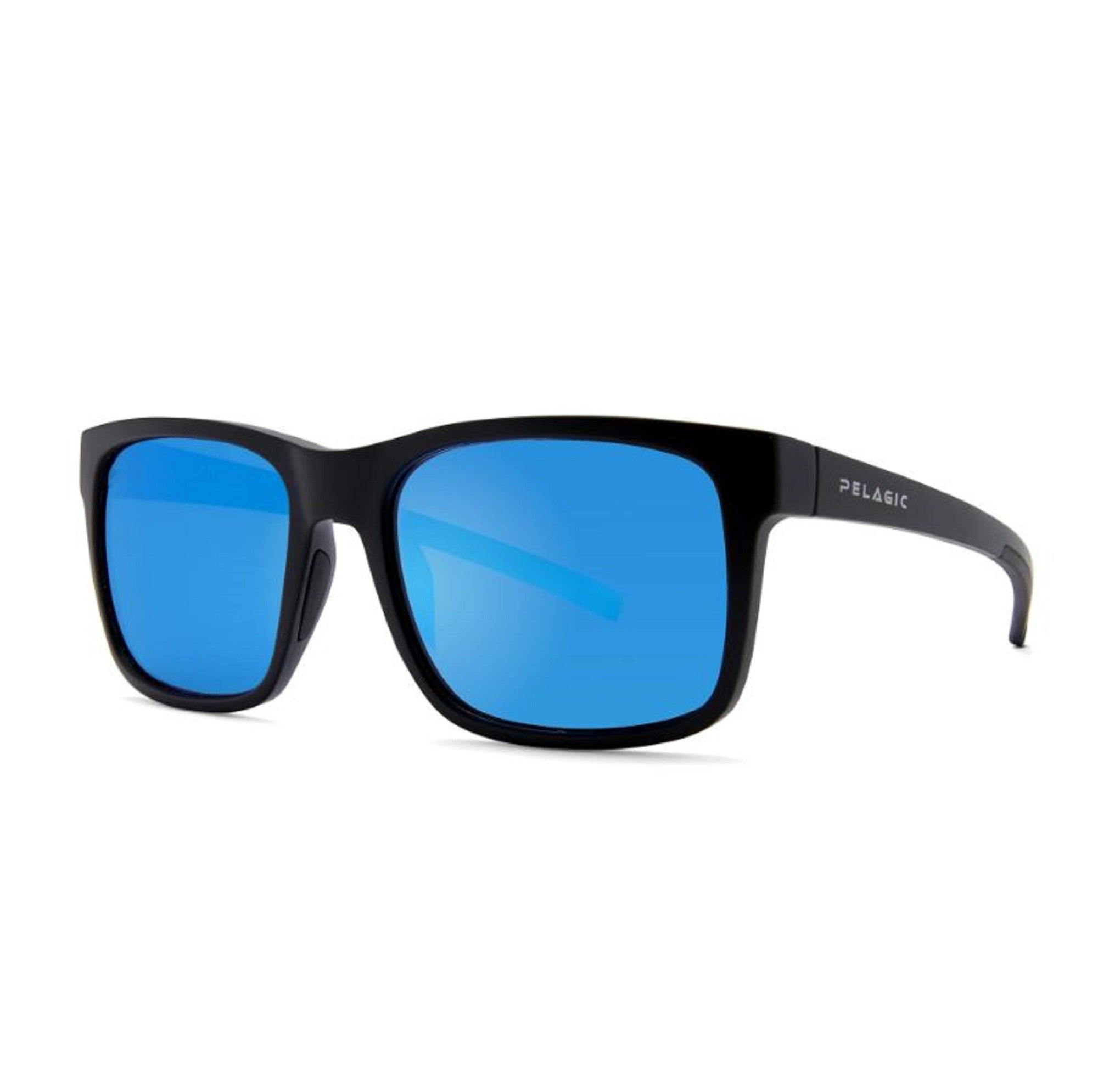 Pelagic 1501 Sunglasses Glass Polarized Latitude Matte MBBL Size (4960)