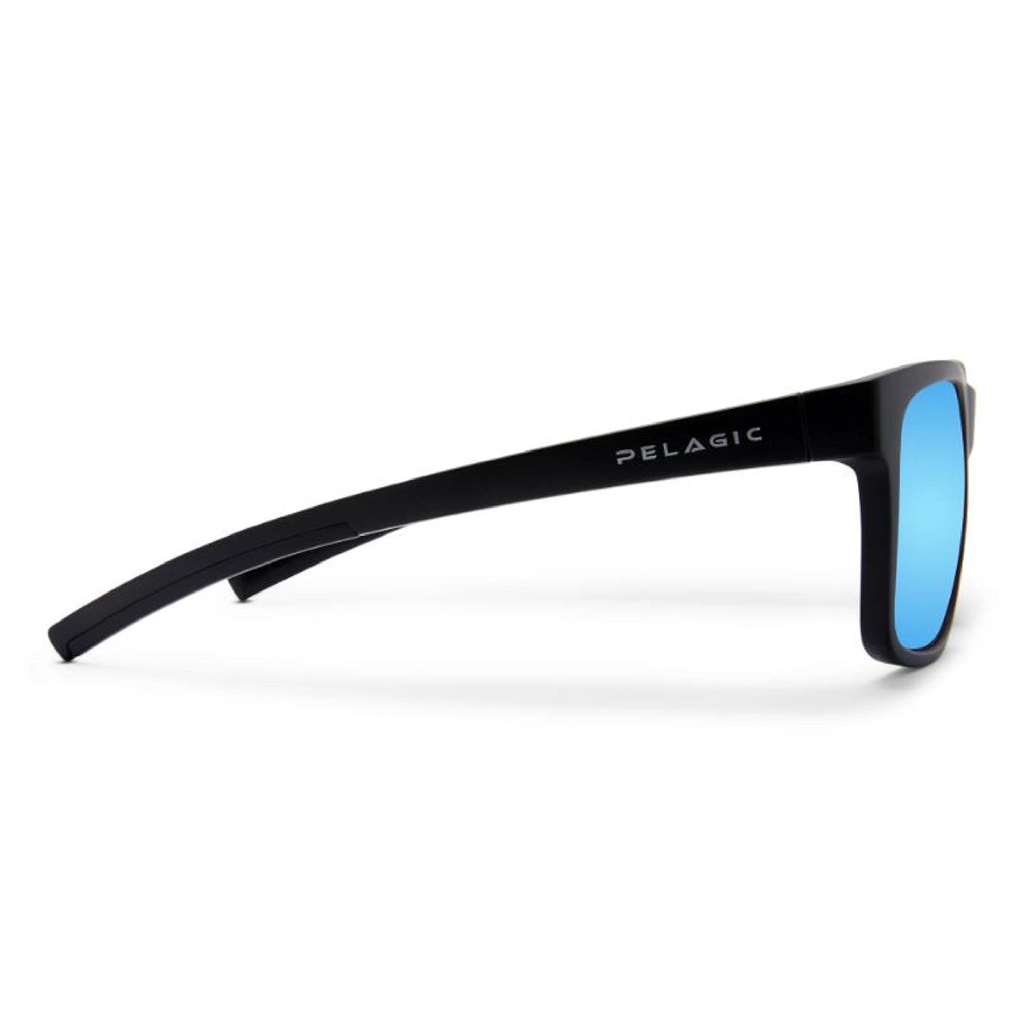 Pelagic 1501 Sunglasses Glass Polarized Latitude Matte MBBL Size (4960)