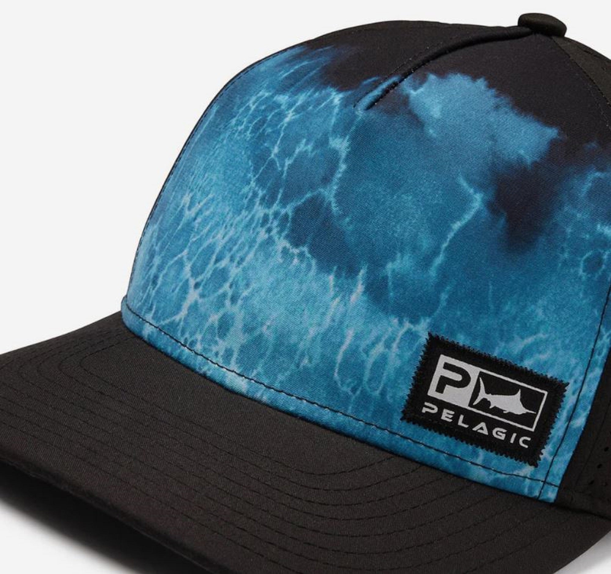 Pelagic 1202 Cap Trucker Terminal Prop Wash BLK Size Free (7220)