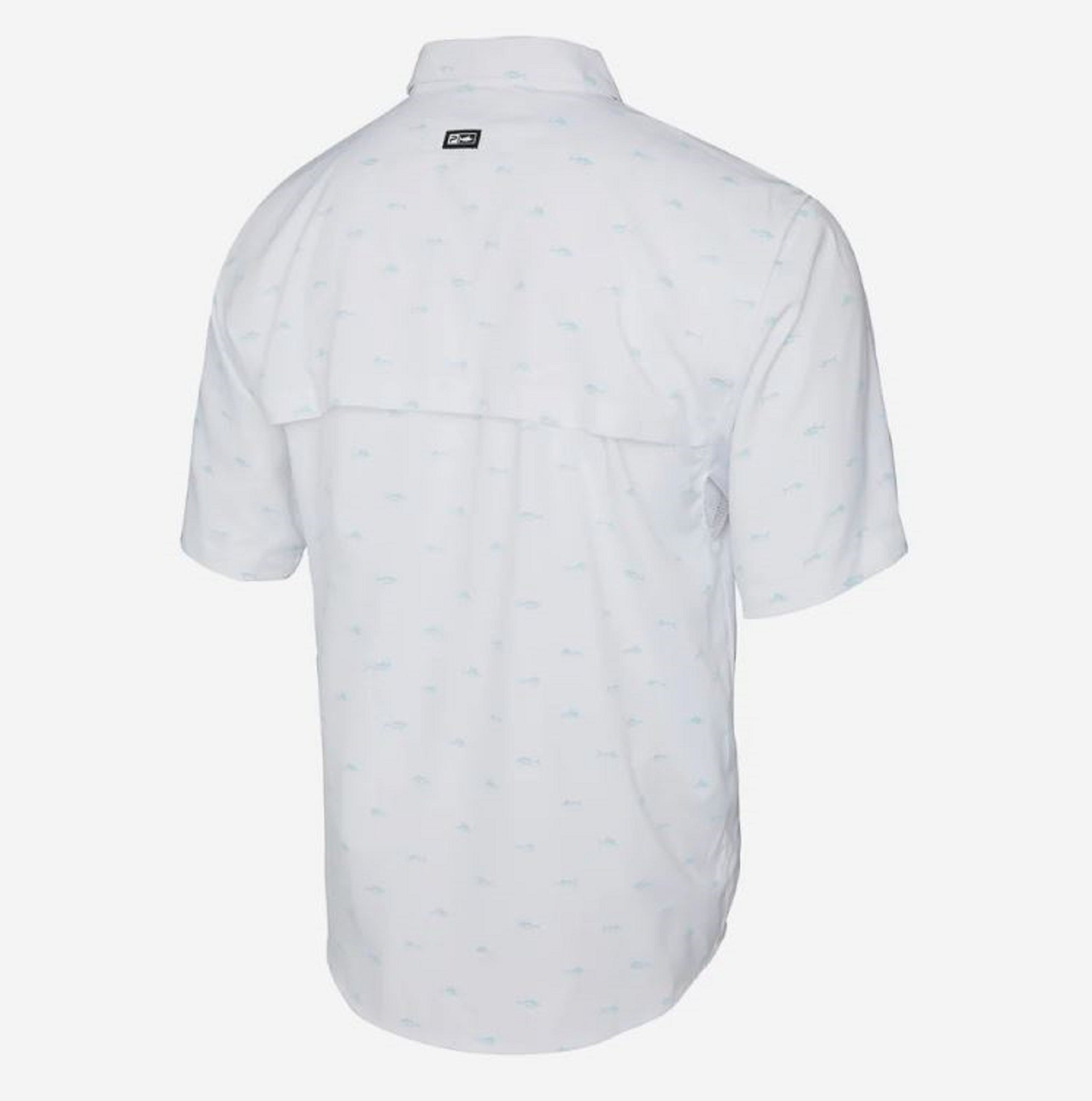 Pelagic 1016 Shirt Short Sleeve Keys SS Tiny Fish WHT Size L (4150)