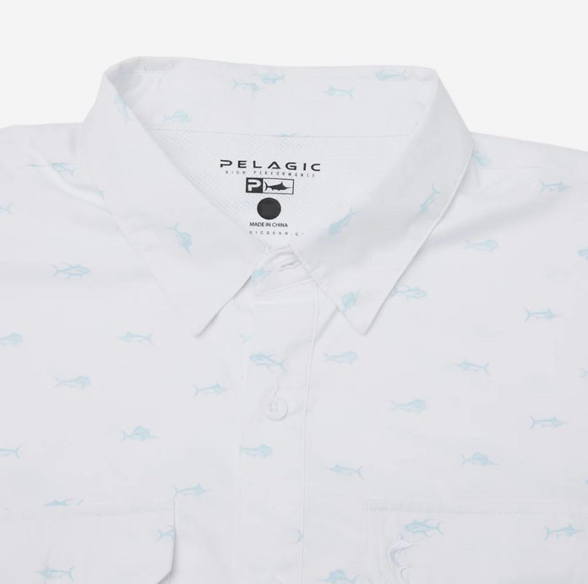 Pelagic 1016 Shirt Short Sleeve Keys SS Tiny Fish WHT Size XXL (4174)