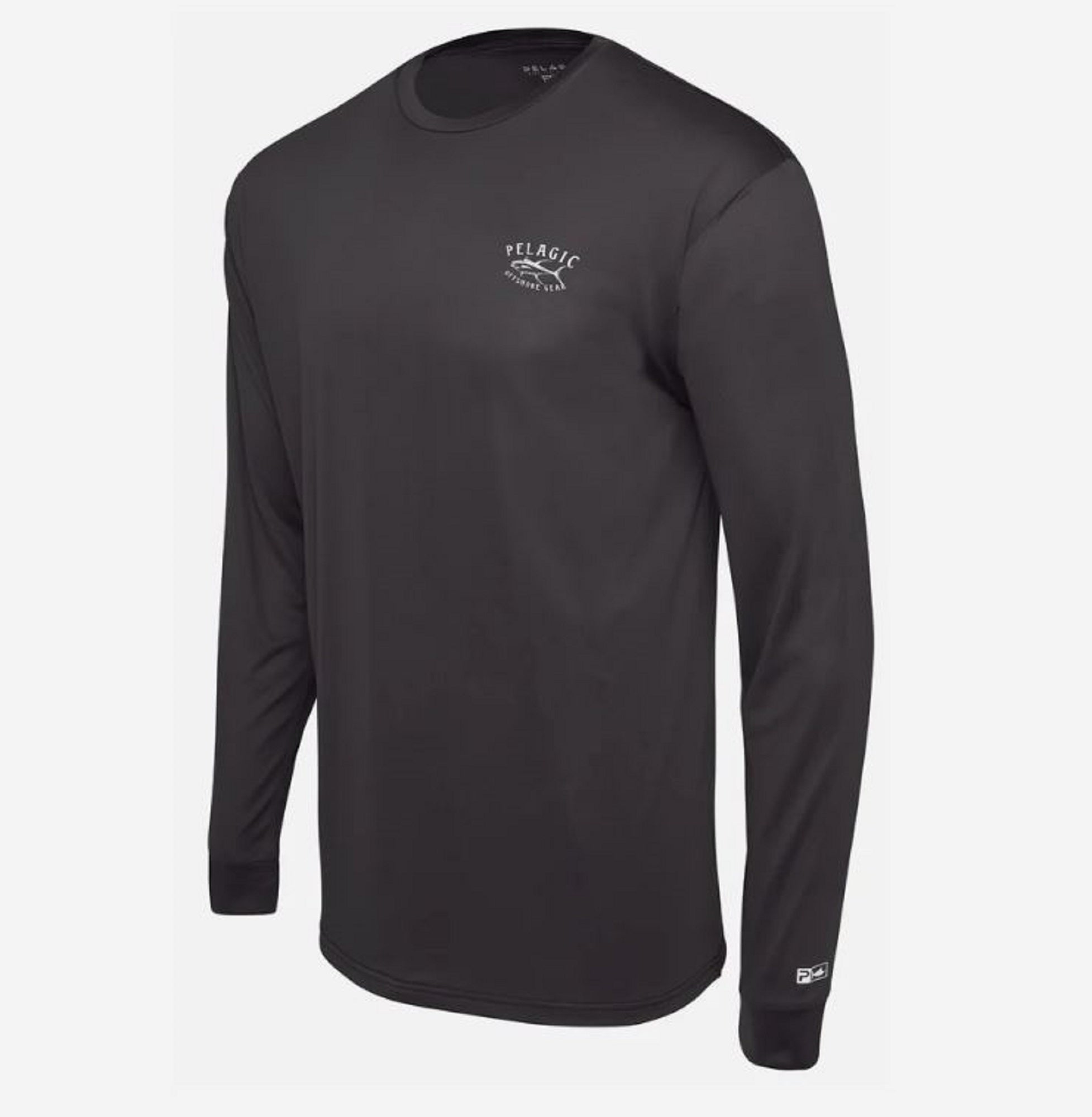 Pelagic 1015 Fishing Shirt Long Sleeve Aquatek Tuna Trip BK Size M (4860)