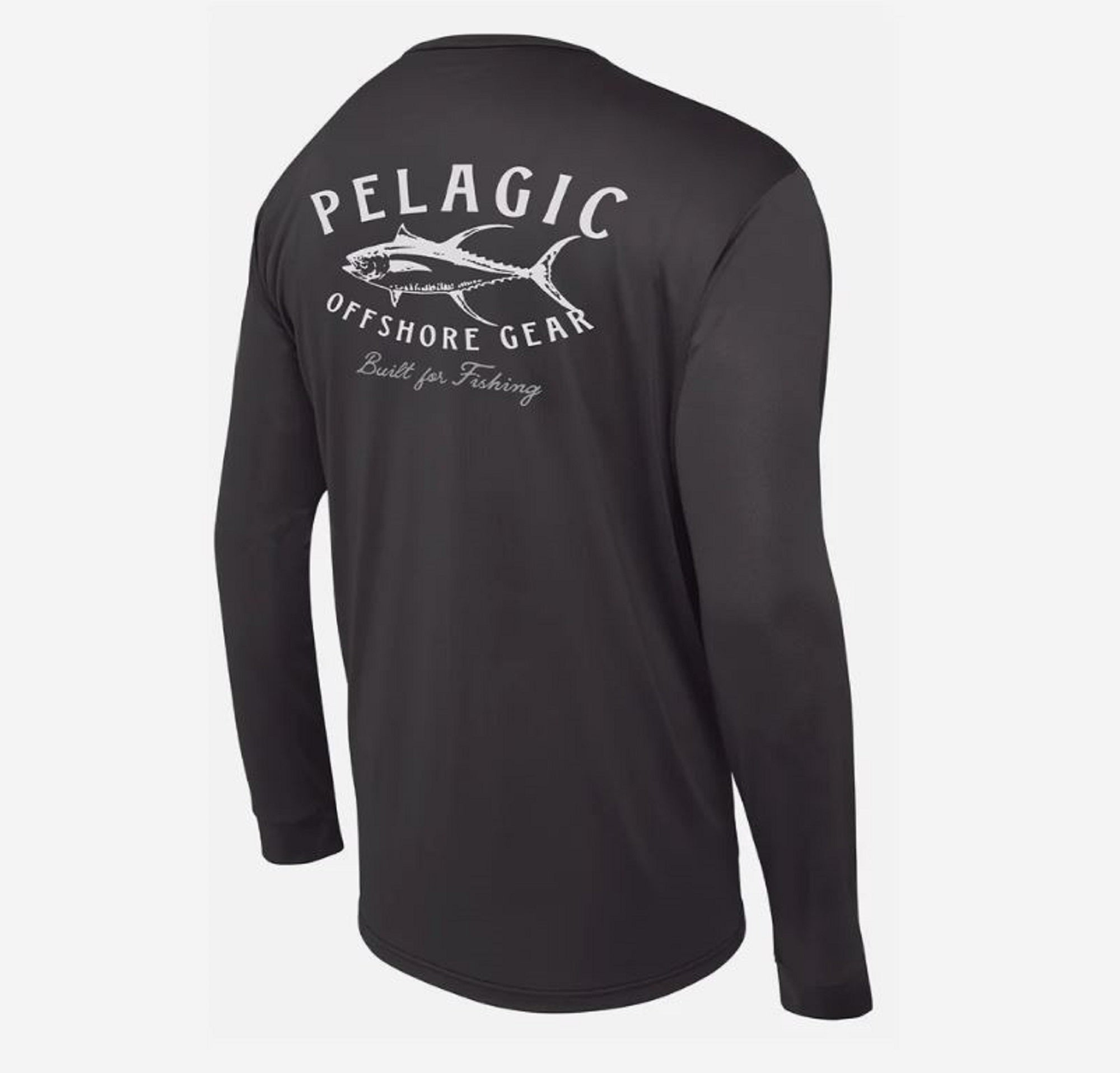 Pelagic 1015 Fishing Shirt Long Sleeve Aquatek Tuna Trip BK Size M (4860)
