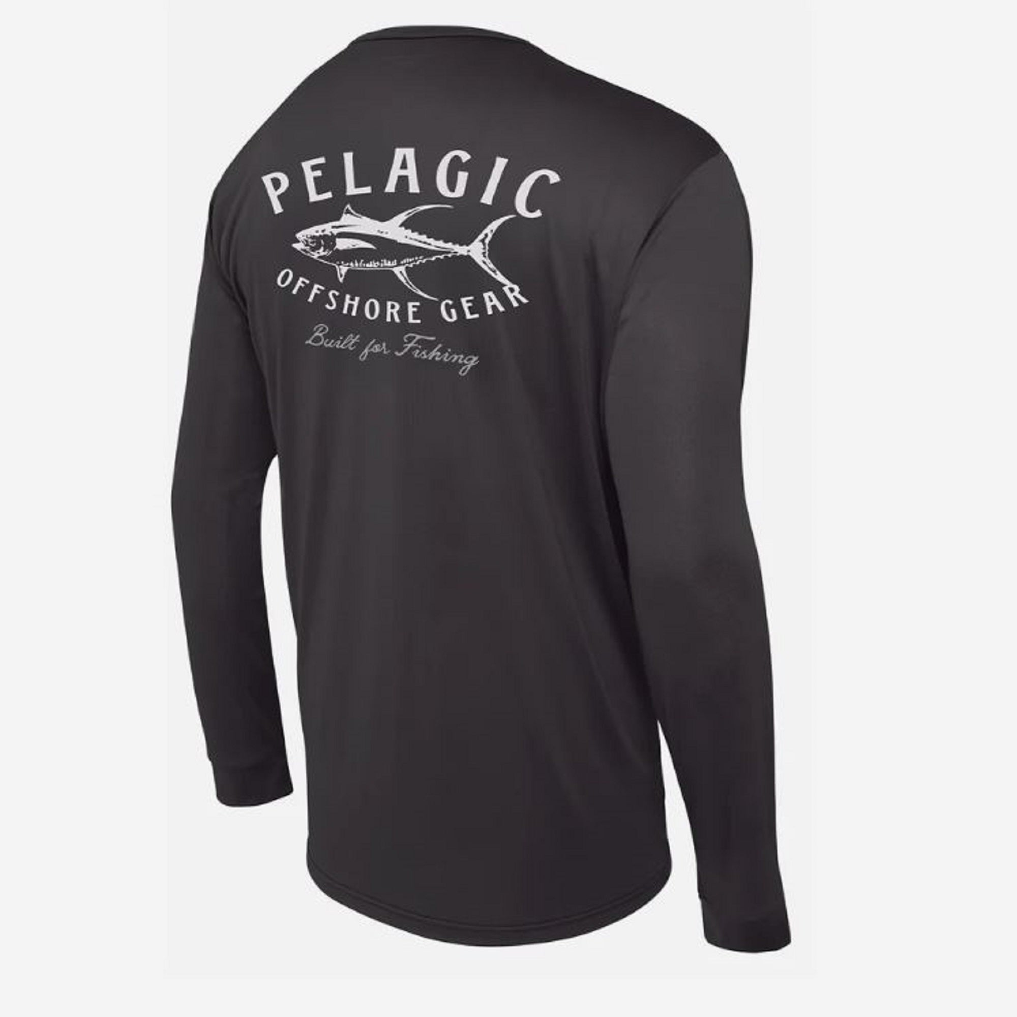 Pelagic 1015 Fishing Shirt Long Sleeve Aquatek Tuna Trip BK Size XXL (4891)