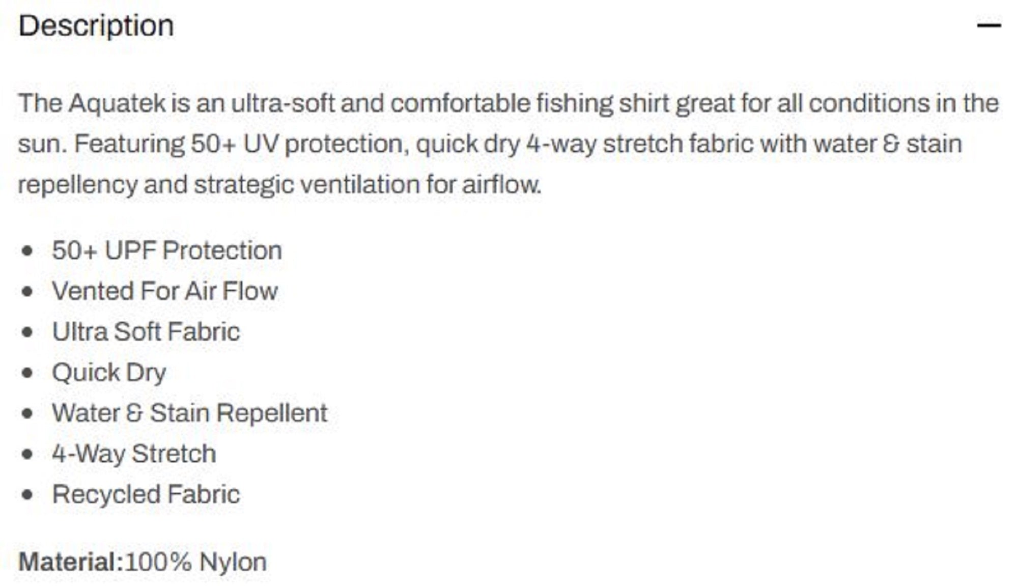 Pelagic 1015 Fishing Shirt Long Sleeve Aquatek Tuna Trip BK Size XXL (4891)