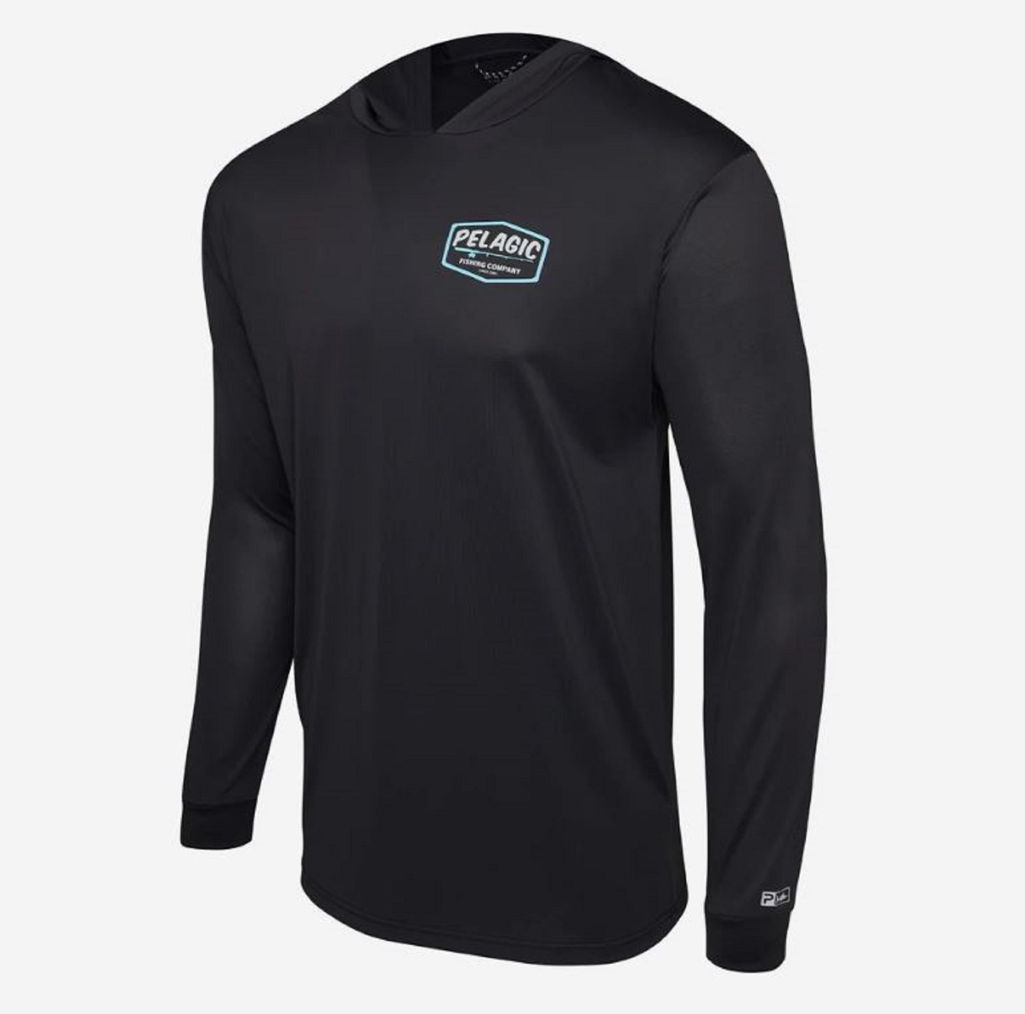 Pelagic 1015 Fishing Shirt Hooded AquaTek Spinner BLK Size XL (5775)