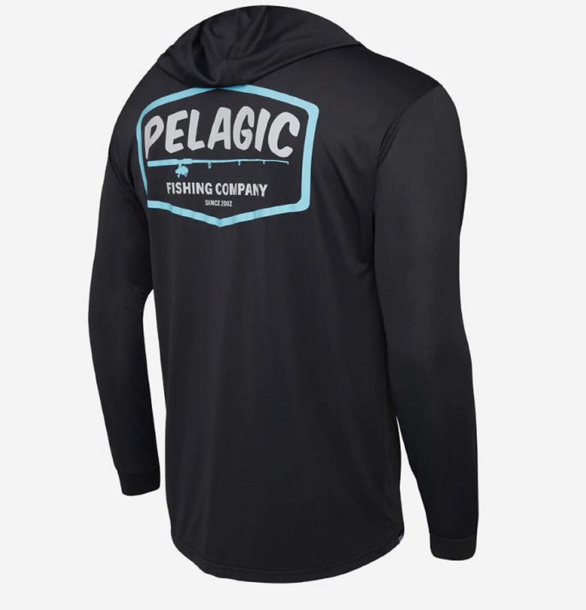 Pelagic 1015 Fishing Shirt Hooded AquaTek Spinner BLK Size XXXL (5799)