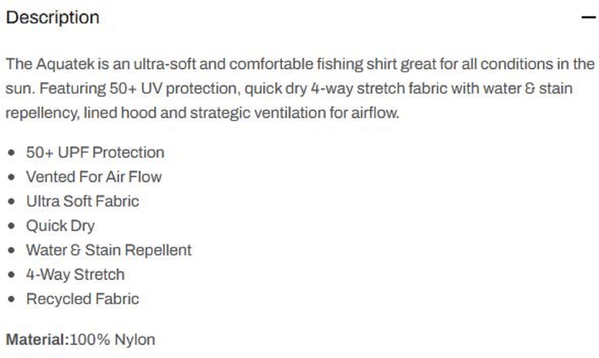 Pelagic 1015 Fishing Shirt Hooded AquaTek Spinner BLK Size XXXL (5799)