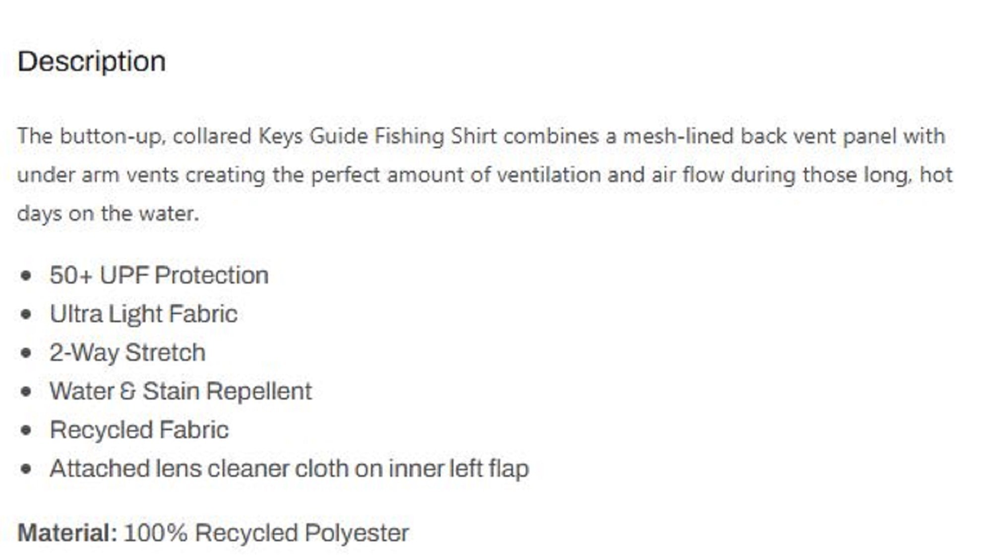 Pelagic 1016 Fishing Shirt Short Sleeve Keys SS BLU Size L (6109)