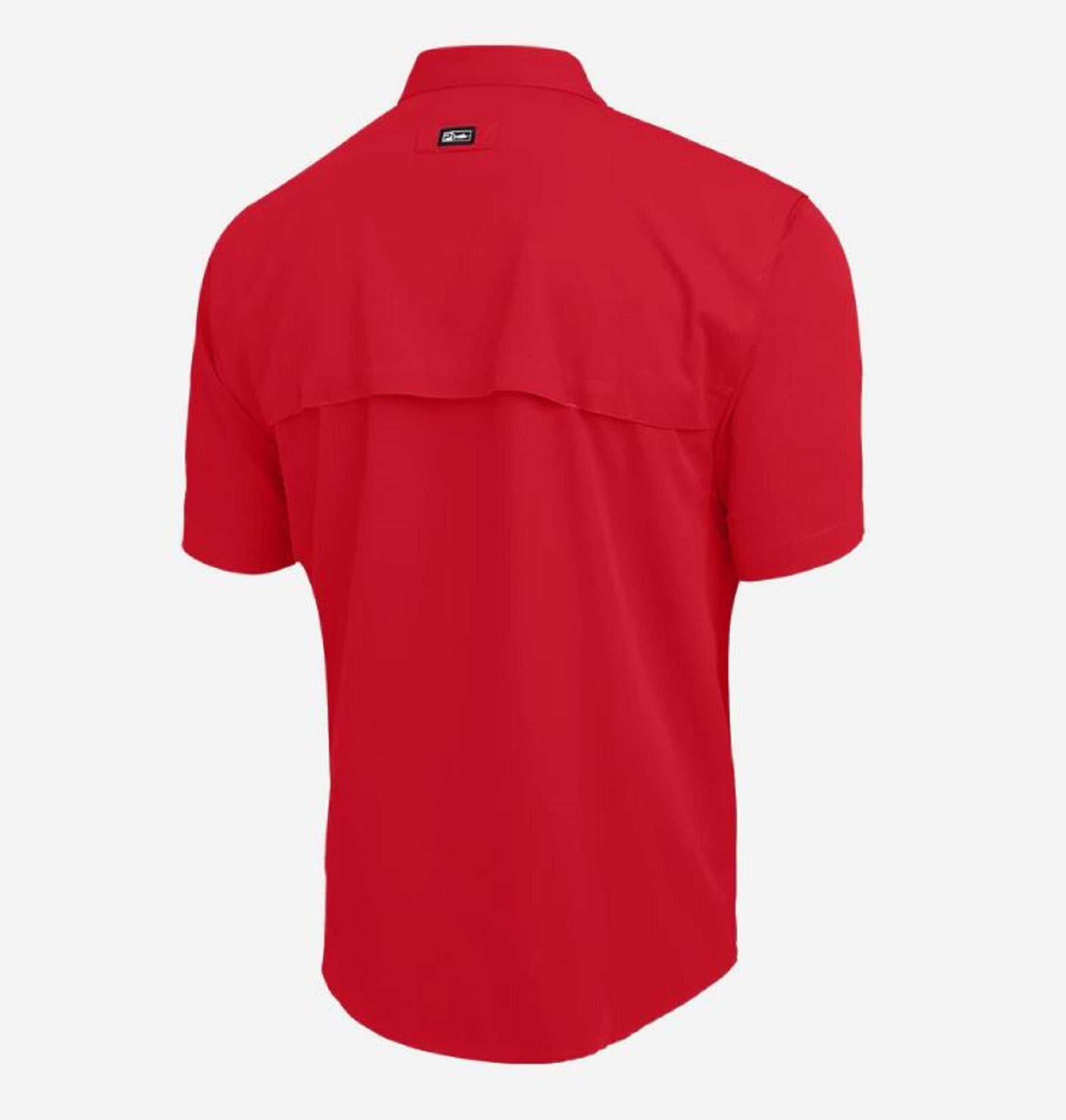 Pelagic 1016 Fishing Shirt Short Sleeve Keys RED Size XXL (6185)