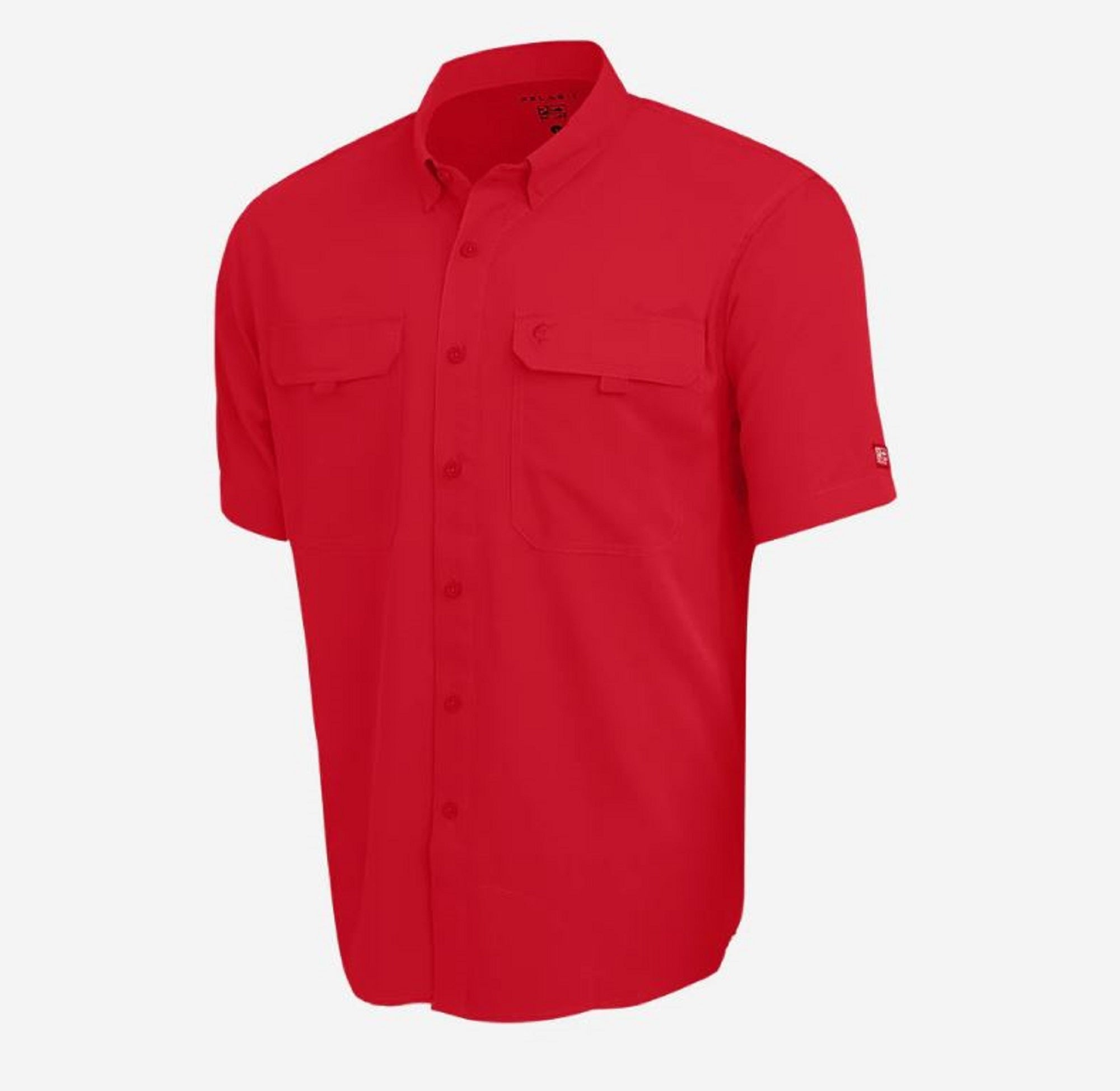 Pelagic 1016 Fishing Shirt Short Sleeve Keys RED Size XXXL (6192)