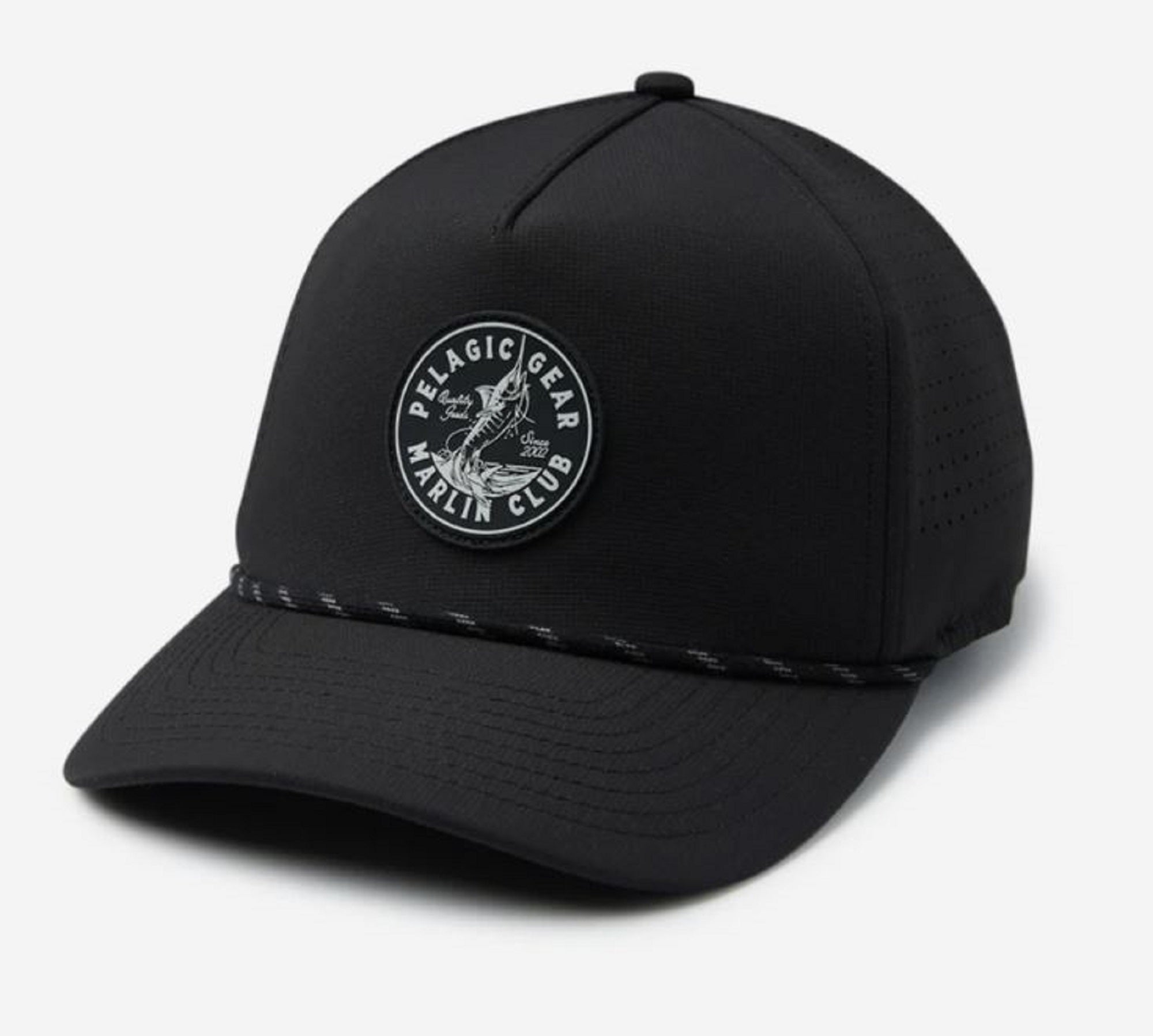 Pelagic 1202 Cap Trucker Upswell Marlin Club BLK Size Free (6789)
