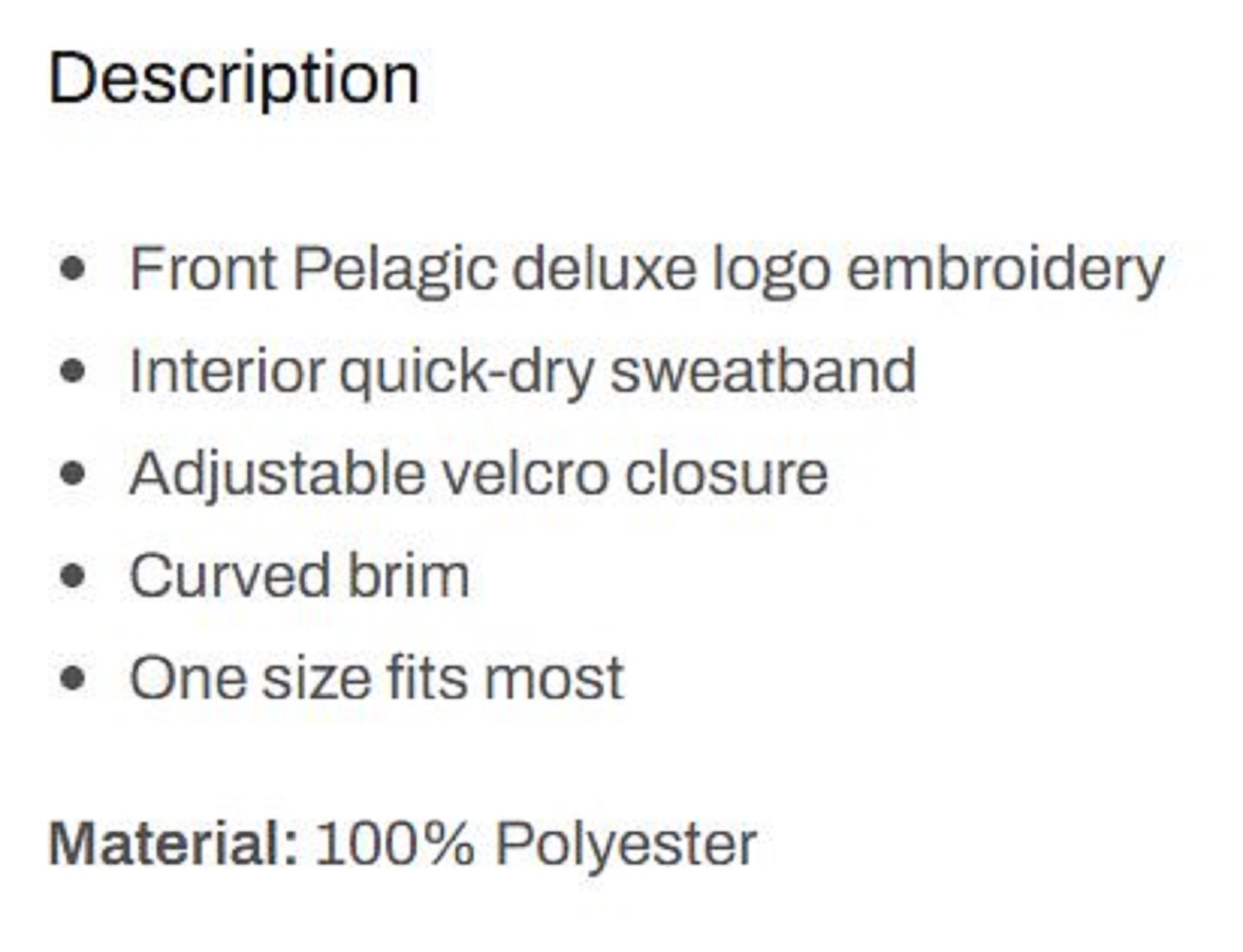 Pelagic 1207 Visor Performance South Point Fish Camo BLK Size Free (6932)