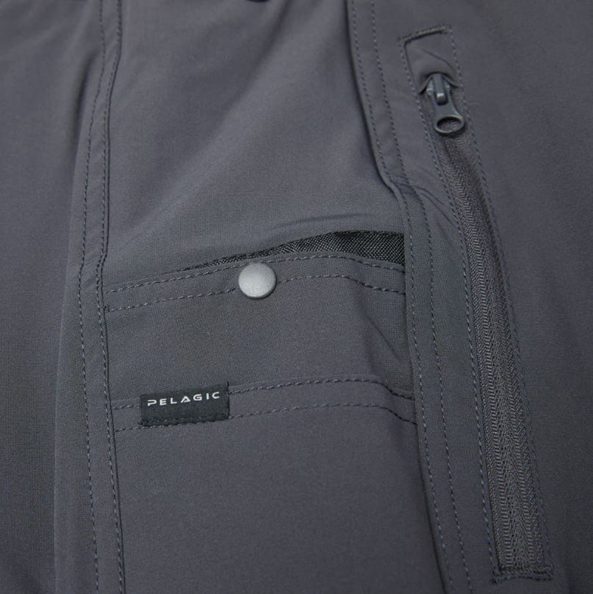 Pelagic 1001 Shorts Board Shorts 18 Inch Leaderman GRA Size 38 (8516)