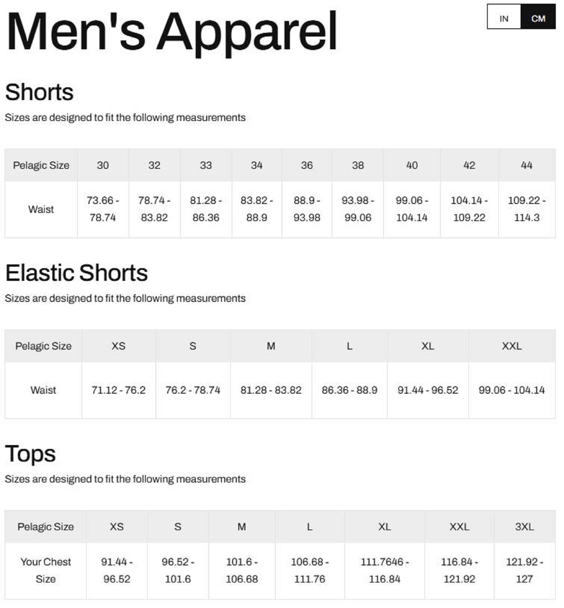 Pelagic 1002 Shorts Hybrid 20 Inches Mako DNY Size 30 (8820)