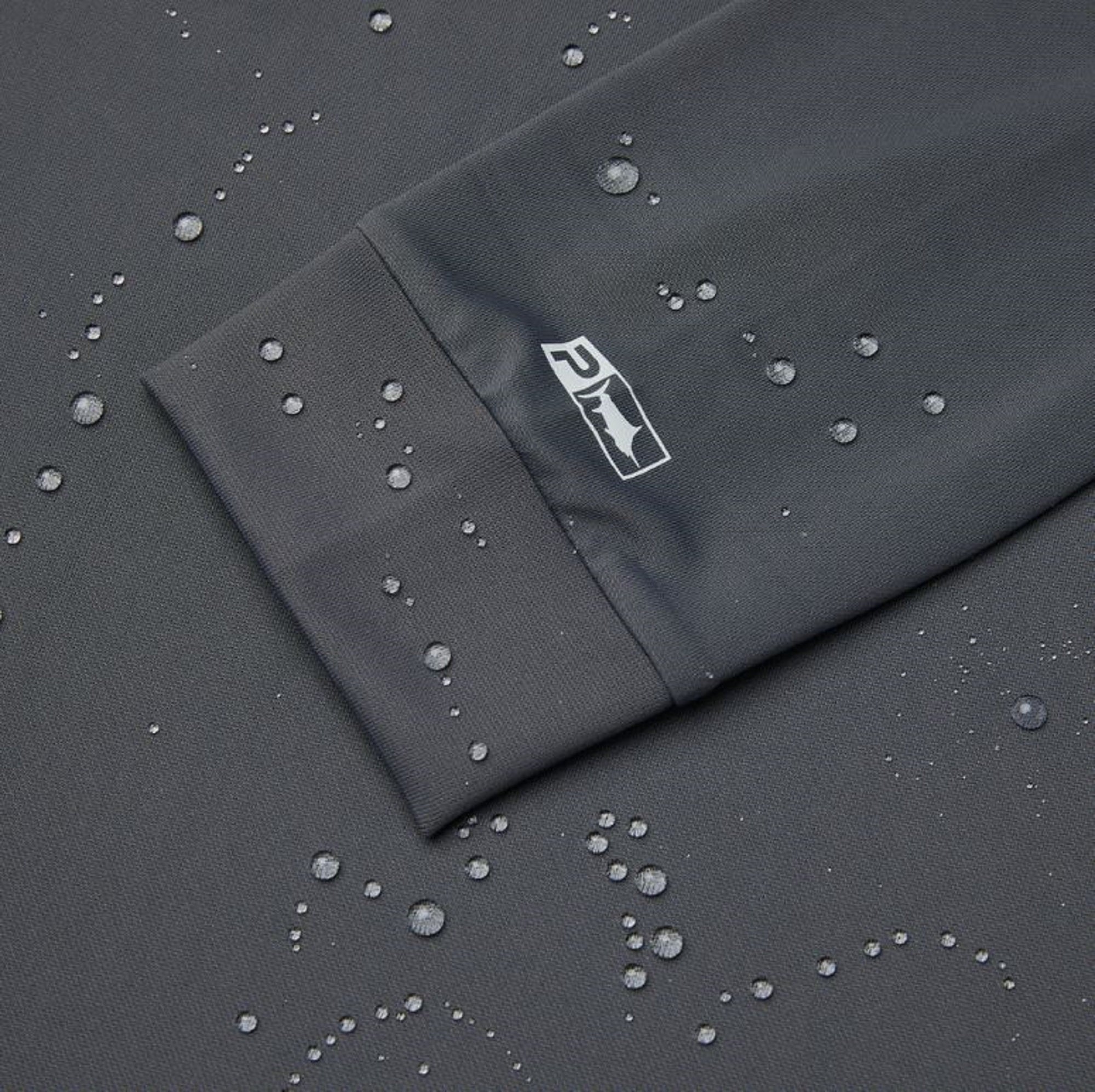 Pelagic 1015 Fishing Shirt Hooded AquaTek Rusted Icon GRA Size L (1394)