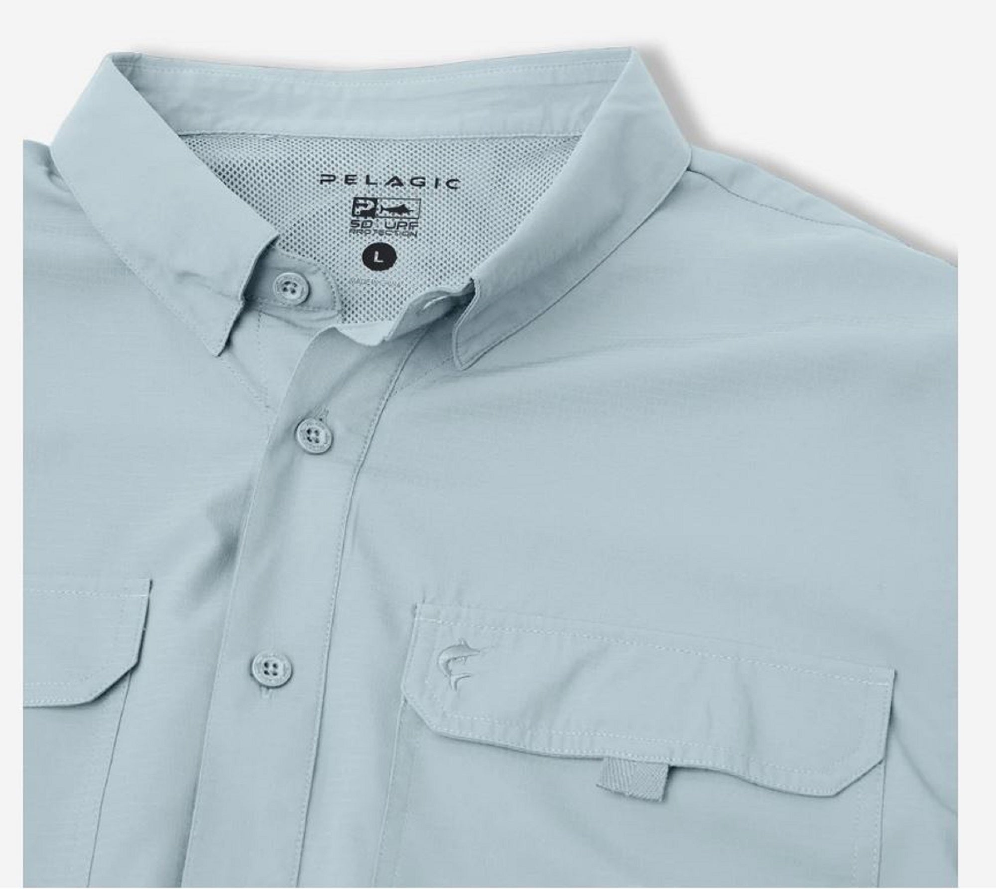 Pelagic 1017 Fishing Shirt Long Sleeve Keys BFG Size L (2292)