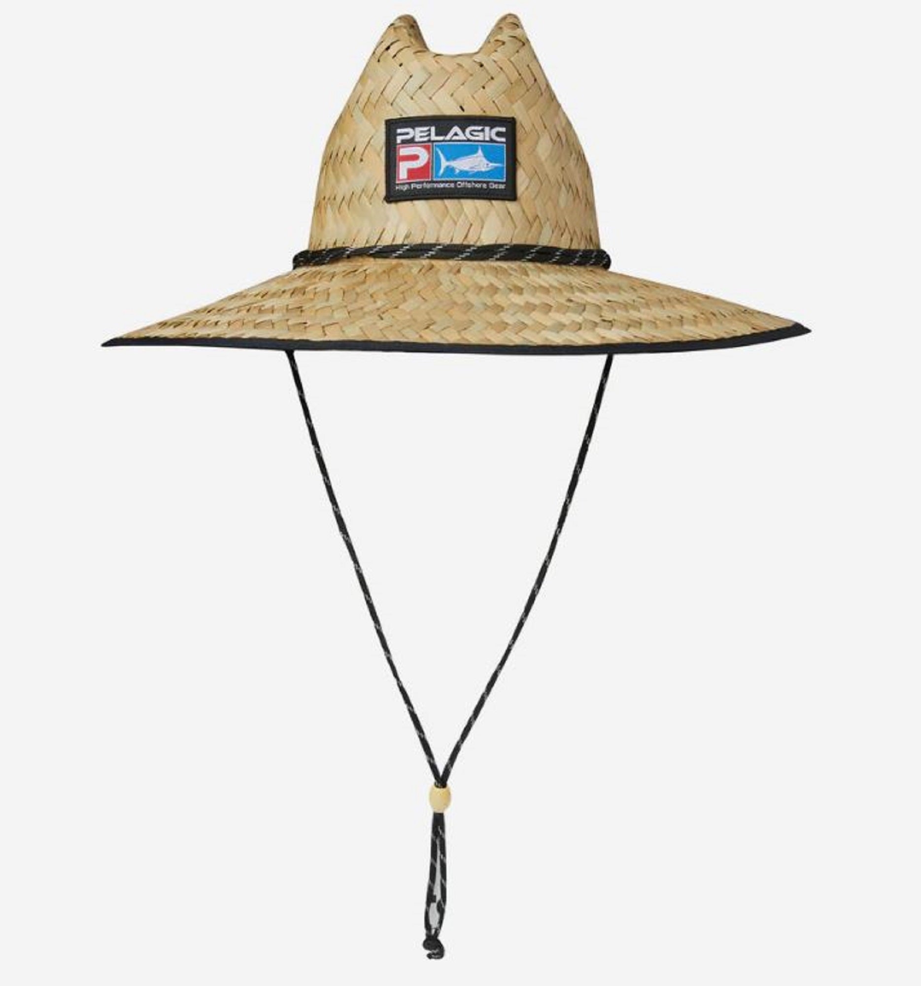 Pelagic 1205 Hat Straw Sunhat Sonar Lured Deluxe Khaki KHA Size Free (3664)