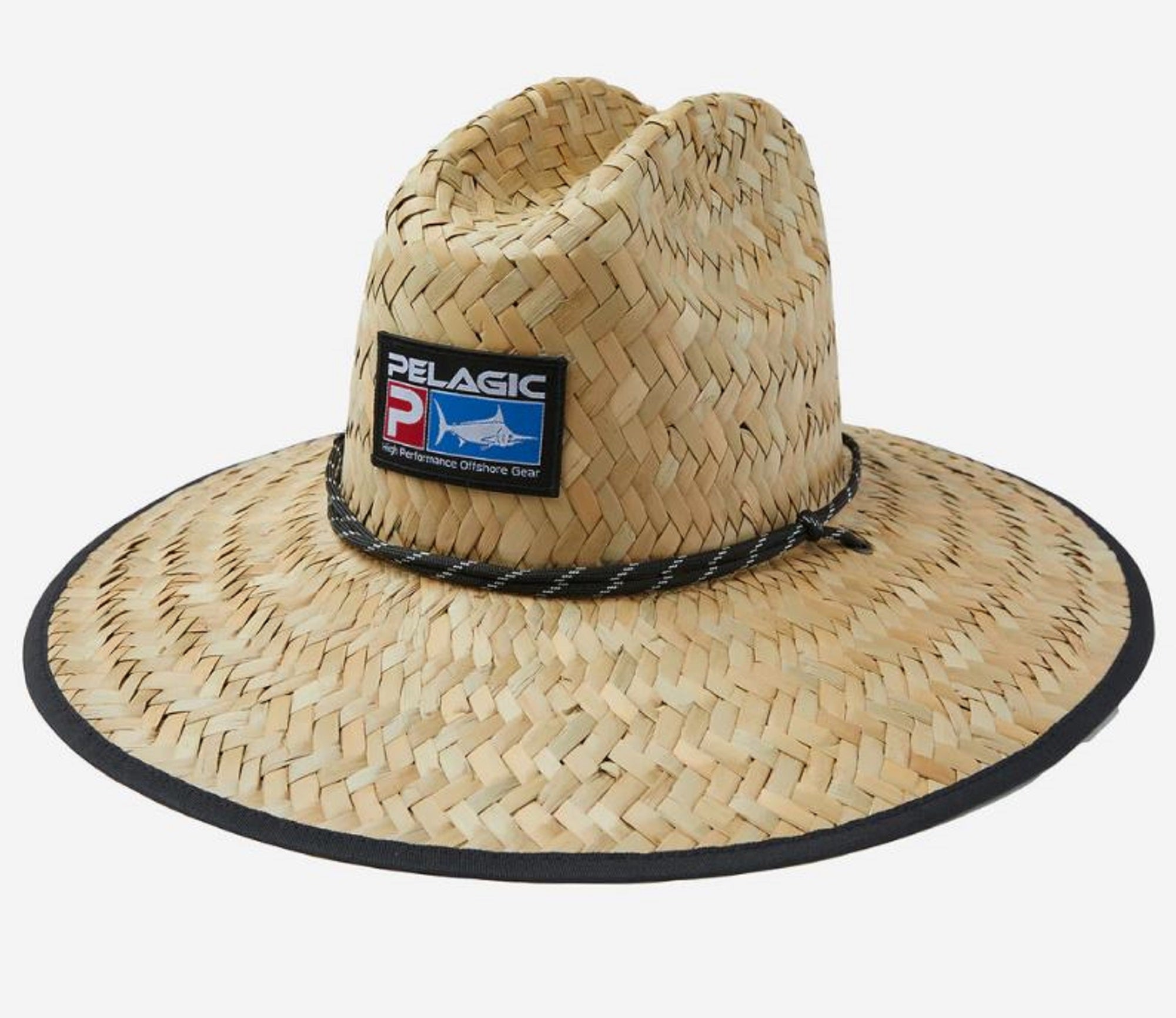 Pelagic 1205 Hat Straw Sunhat Sonar Lured Deluxe Khaki KHA Size Free (3664)