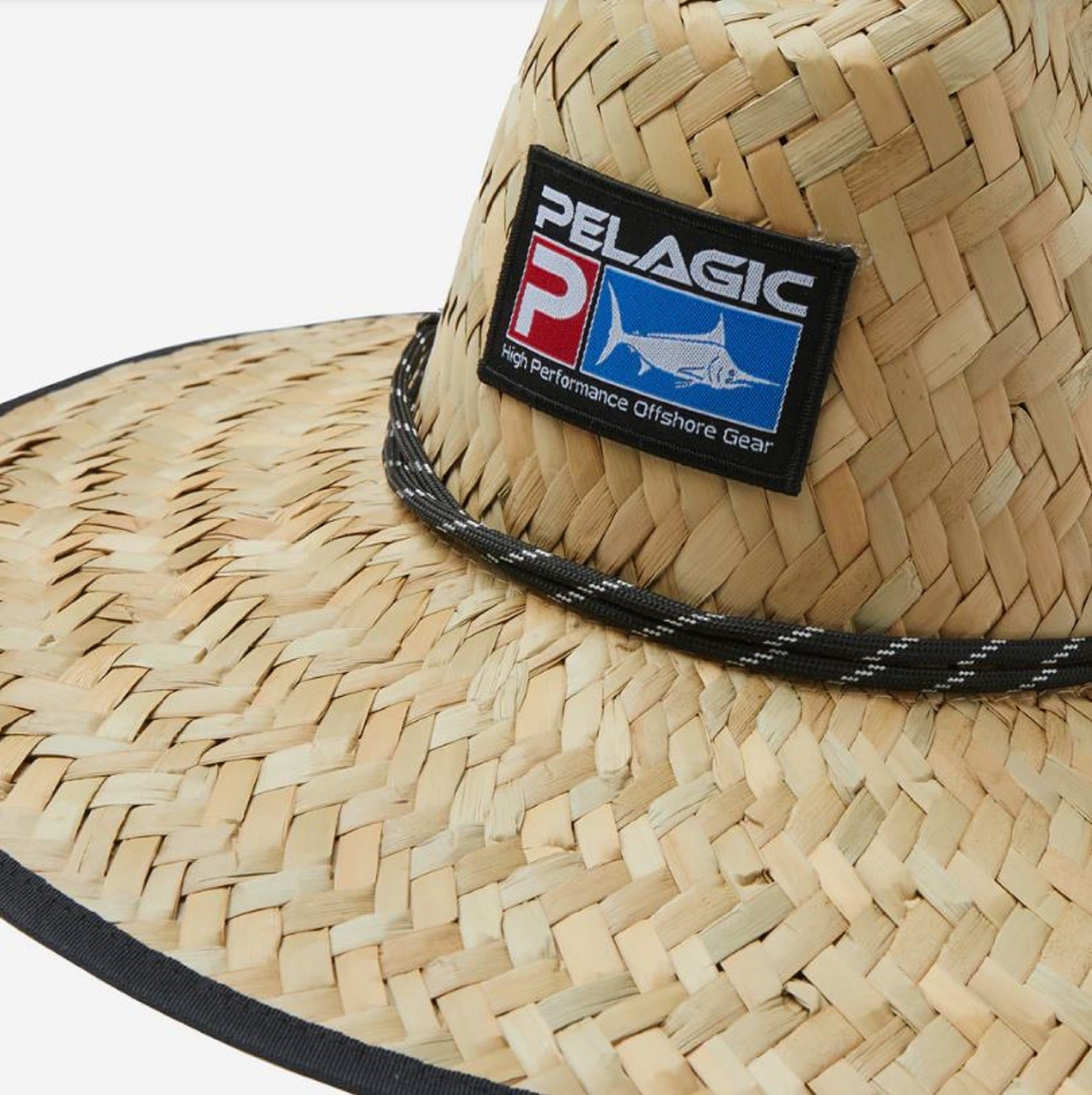 Pelagic 1205 Hat Straw Sunhat Sonar Lured Deluxe Khaki KHA Size Free (3664)