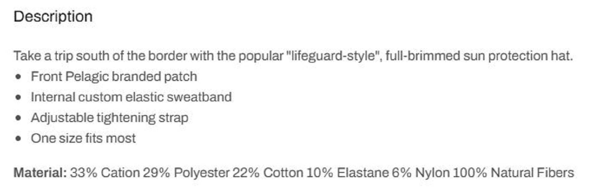 Pelagic 1205 Hat Straw Sunhat Sonar Lured Deluxe Khaki KHA Size Free (3664)