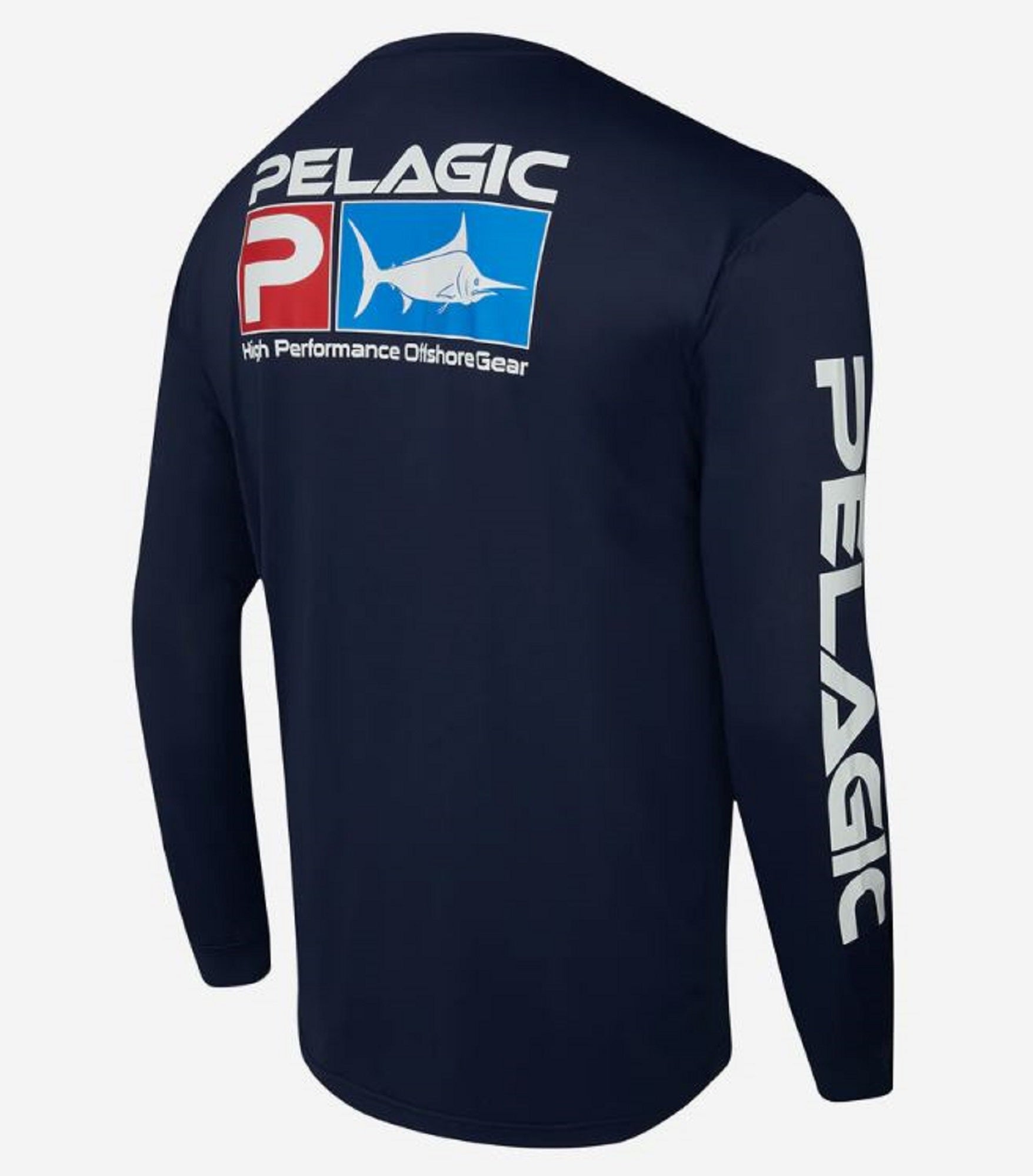 Pelagic 1015 Fishing Shirt Aquatek Deluxe NVY Size S (9611)