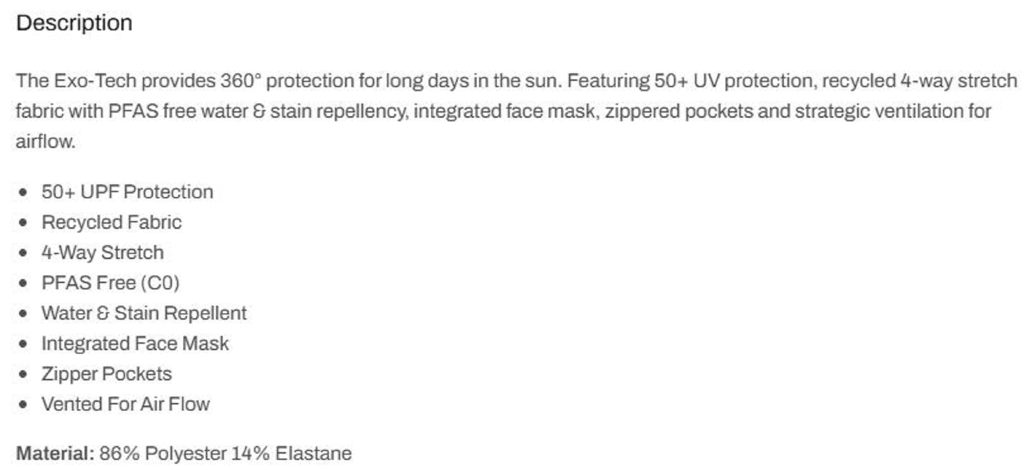 Pelagic 1015 Fishing Shirt Hooded ExoTech Prop Wash PET Size L (0914)