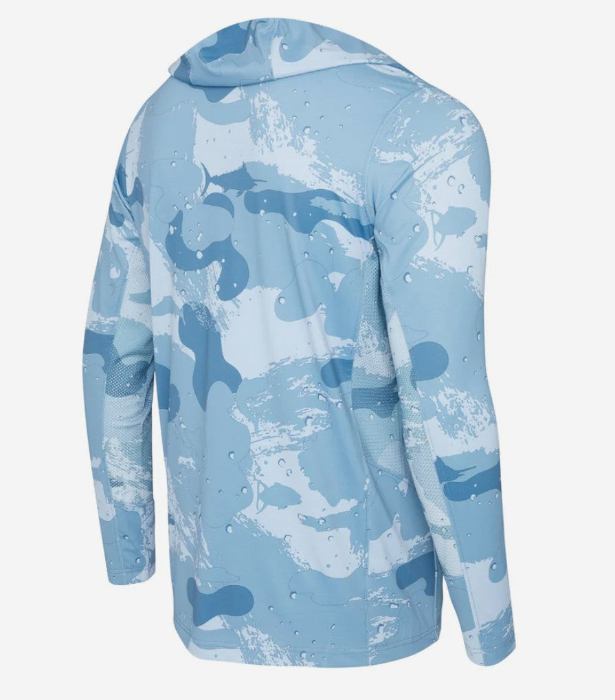 Pelagic 1015251000 Fishing Shirt Hooded ExoTech Brush Camo SLT S (1072)