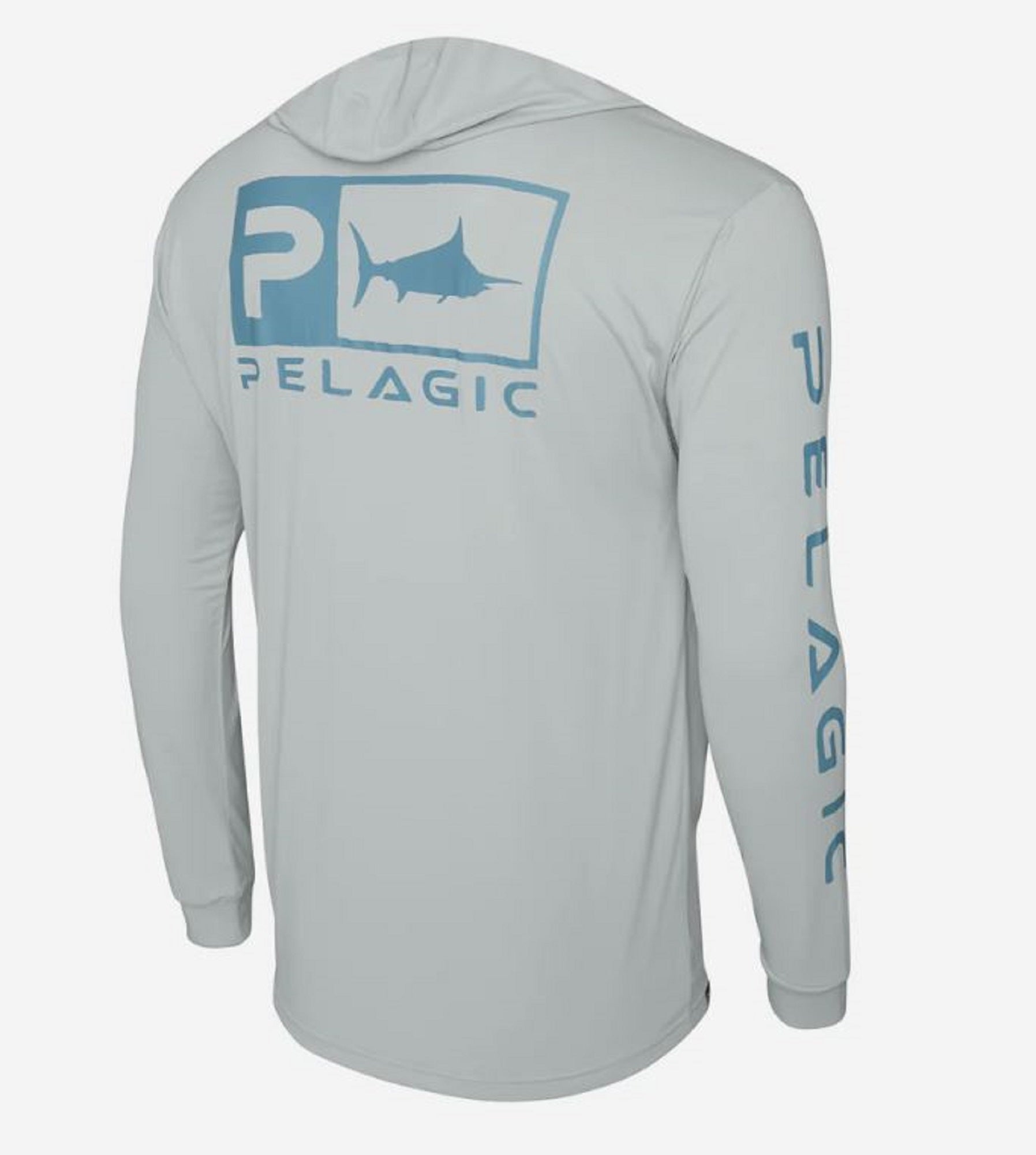 Pelagic 1015 Fishing Shirt Hooded AquaTek Rusted Icon LGY Size M (4585)