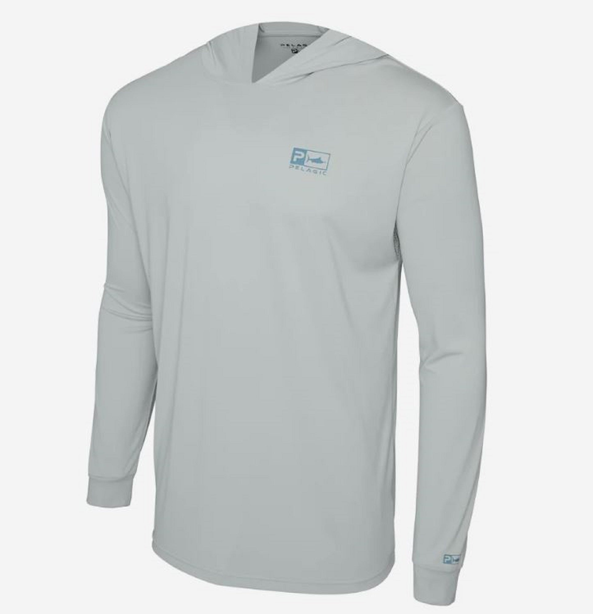 Pelagic 1015 Fishing Shirt Hooded AquaTek Rusted Icon LGY Size L (4592)