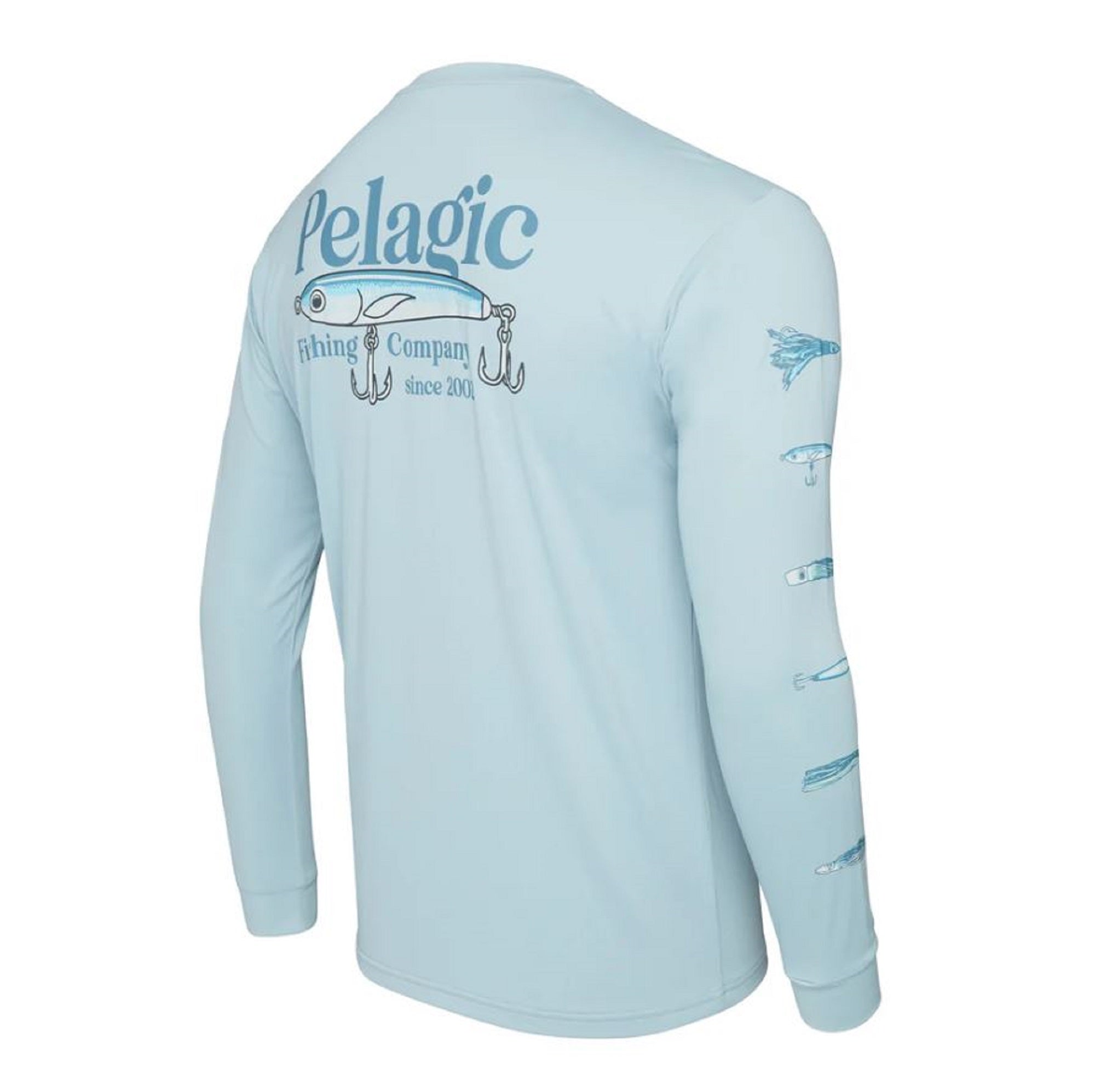 Pelagic 1015 Fishing Shirt Long Sleeve Aquatek Stick Em BFG Size S (4691)