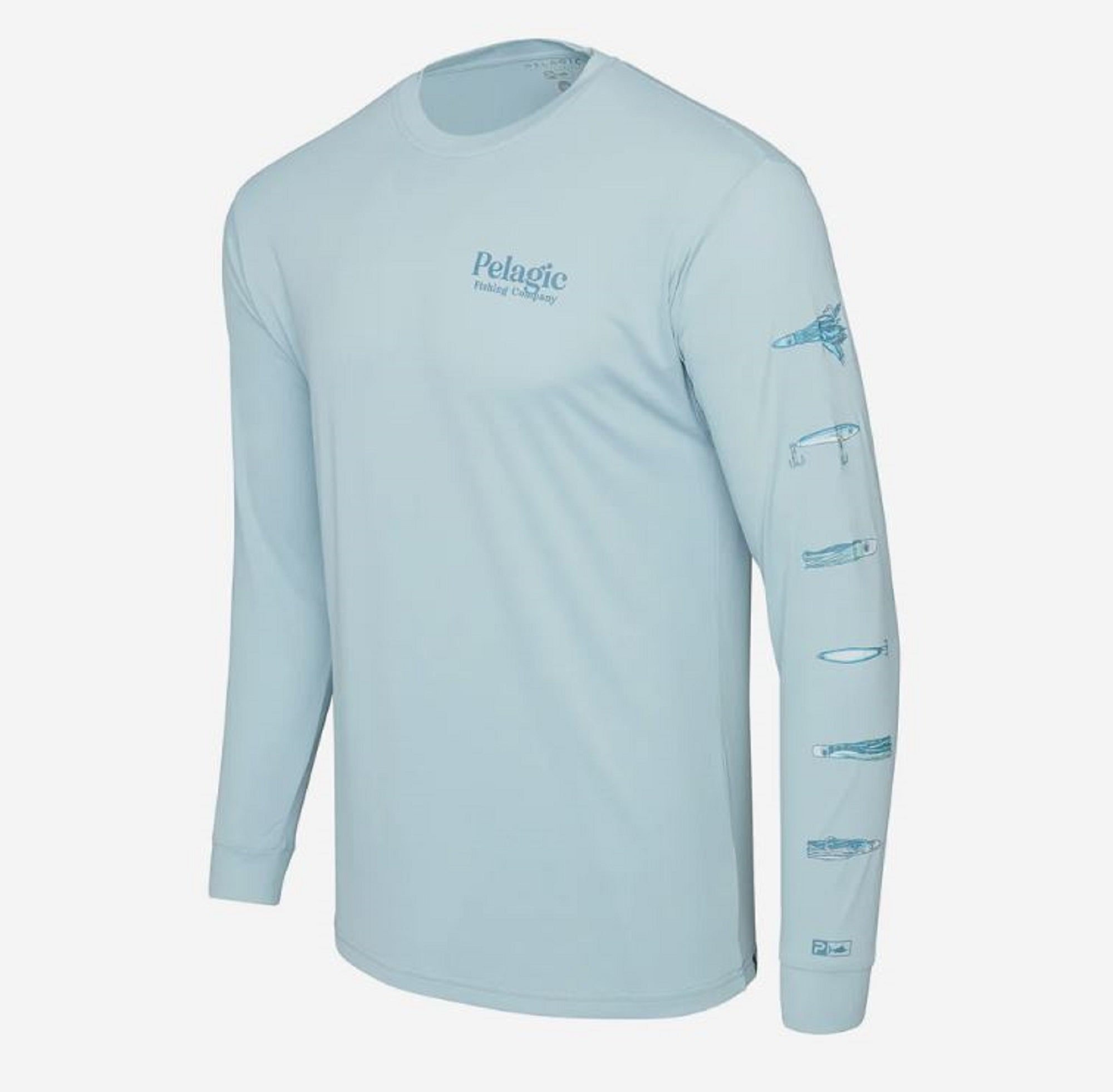 Pelagic 1015 Fishing Shirt Long Sleeve Aquatek Stick Em BFG Size L (4714)