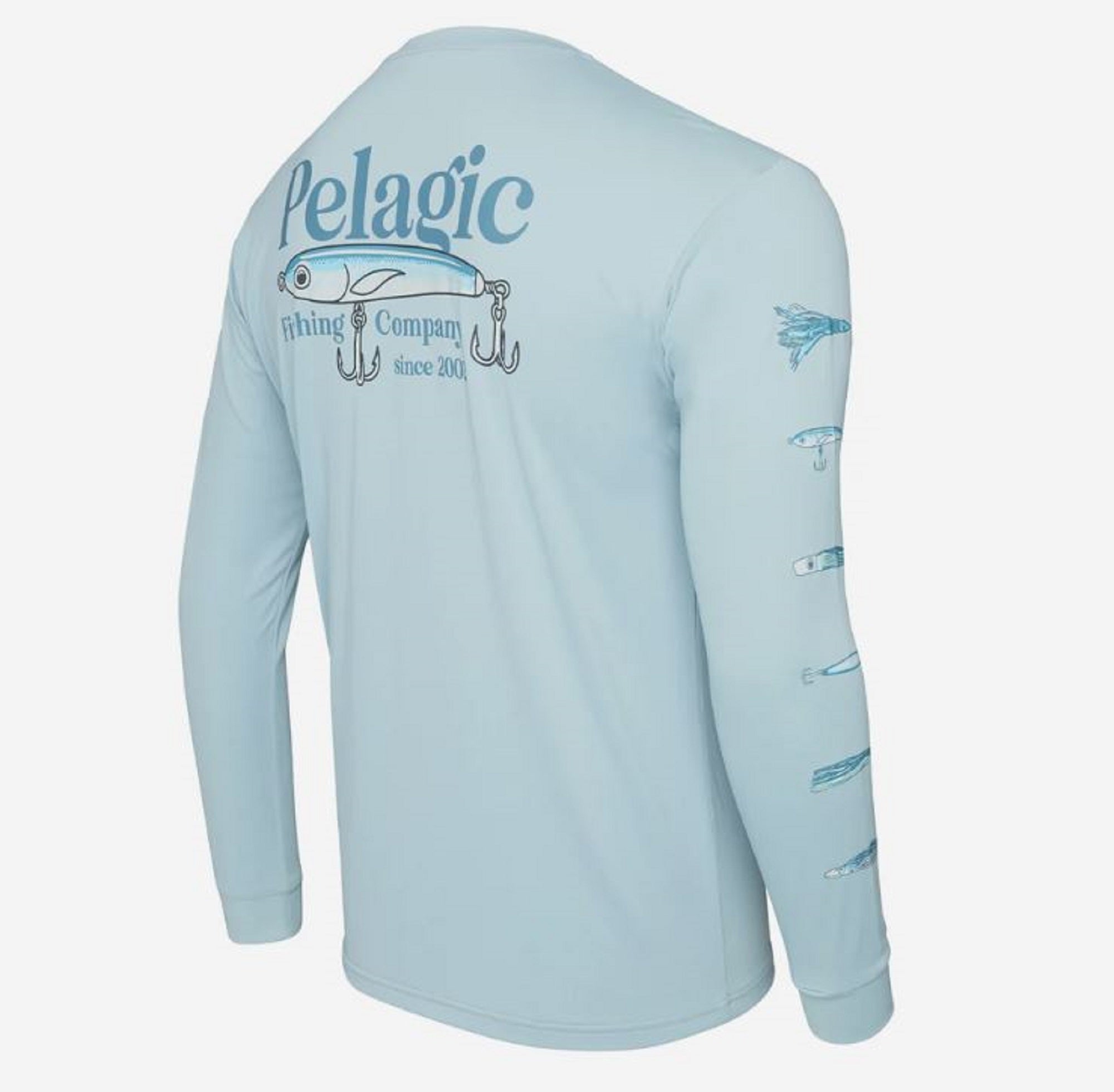 Pelagic 1015 Fishing Shirt Long Sleeve Aquatek Stick Em BFG Size L (4714)