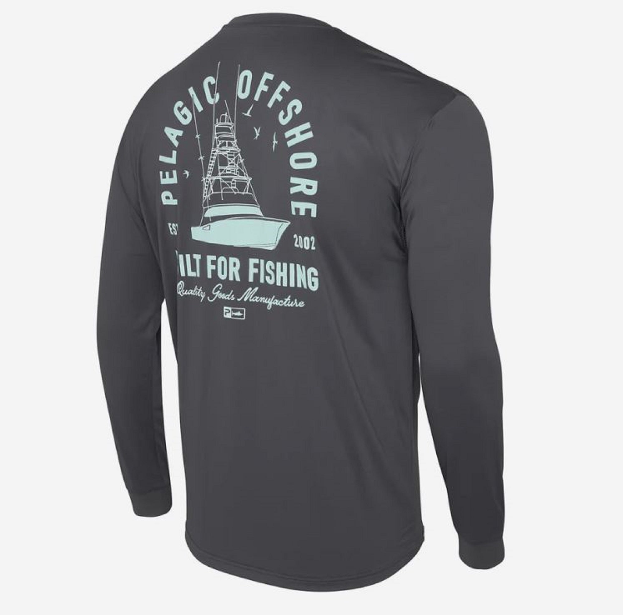 Pelagic 1015 Fishing Shirt AquaTek Sporty GRA Size M (4769)