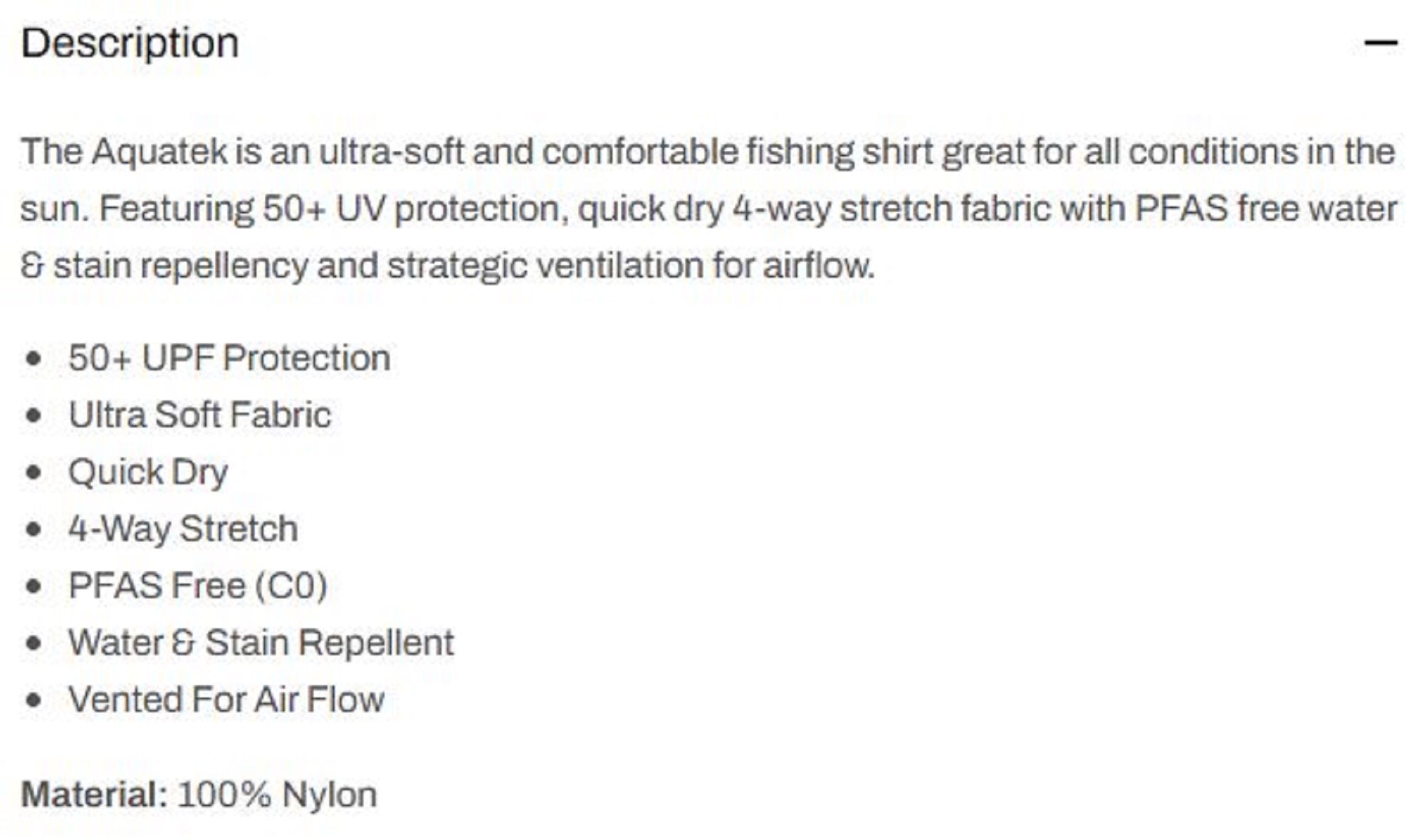 Pelagic 1015 Fishing Shirt AquaTek Sporty GRA Size L (4776)