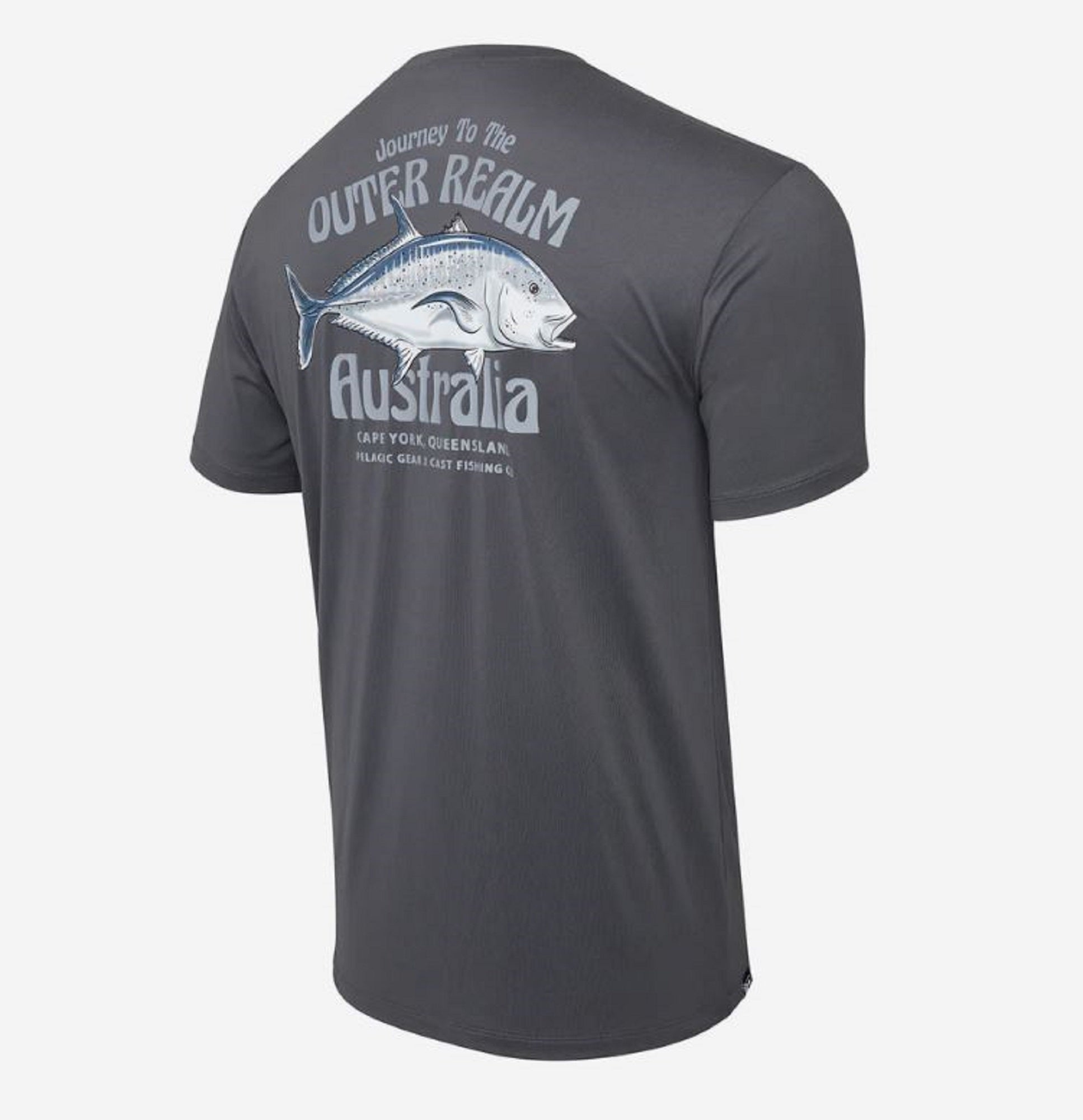 Pelagic 1014 Tee Shirt Stratos SS Outer Realm GRA Size S (5414)