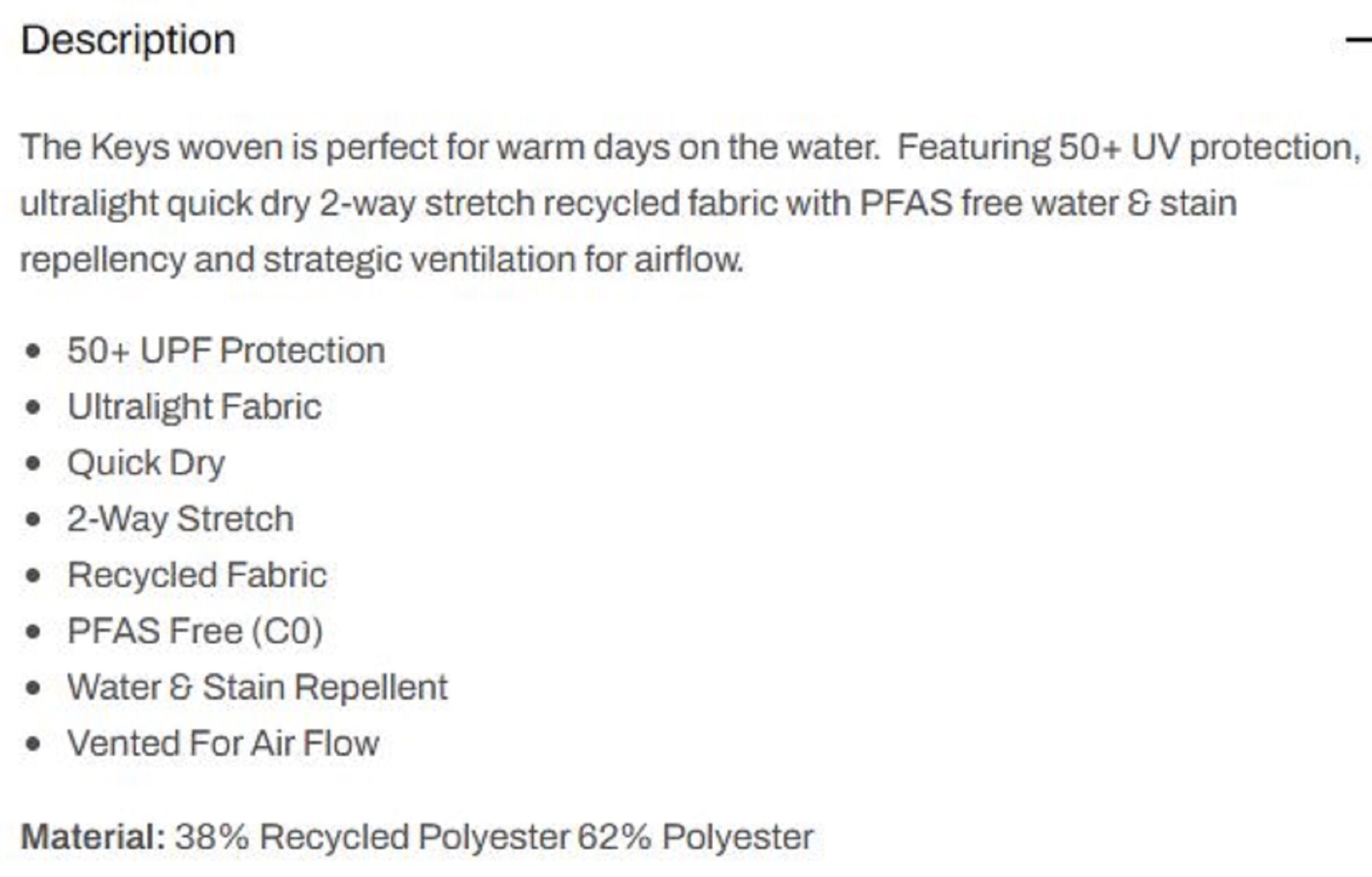 Pelagic 1017 Fishing Shirt Long Sleeve Keys WHT Size M (7012)