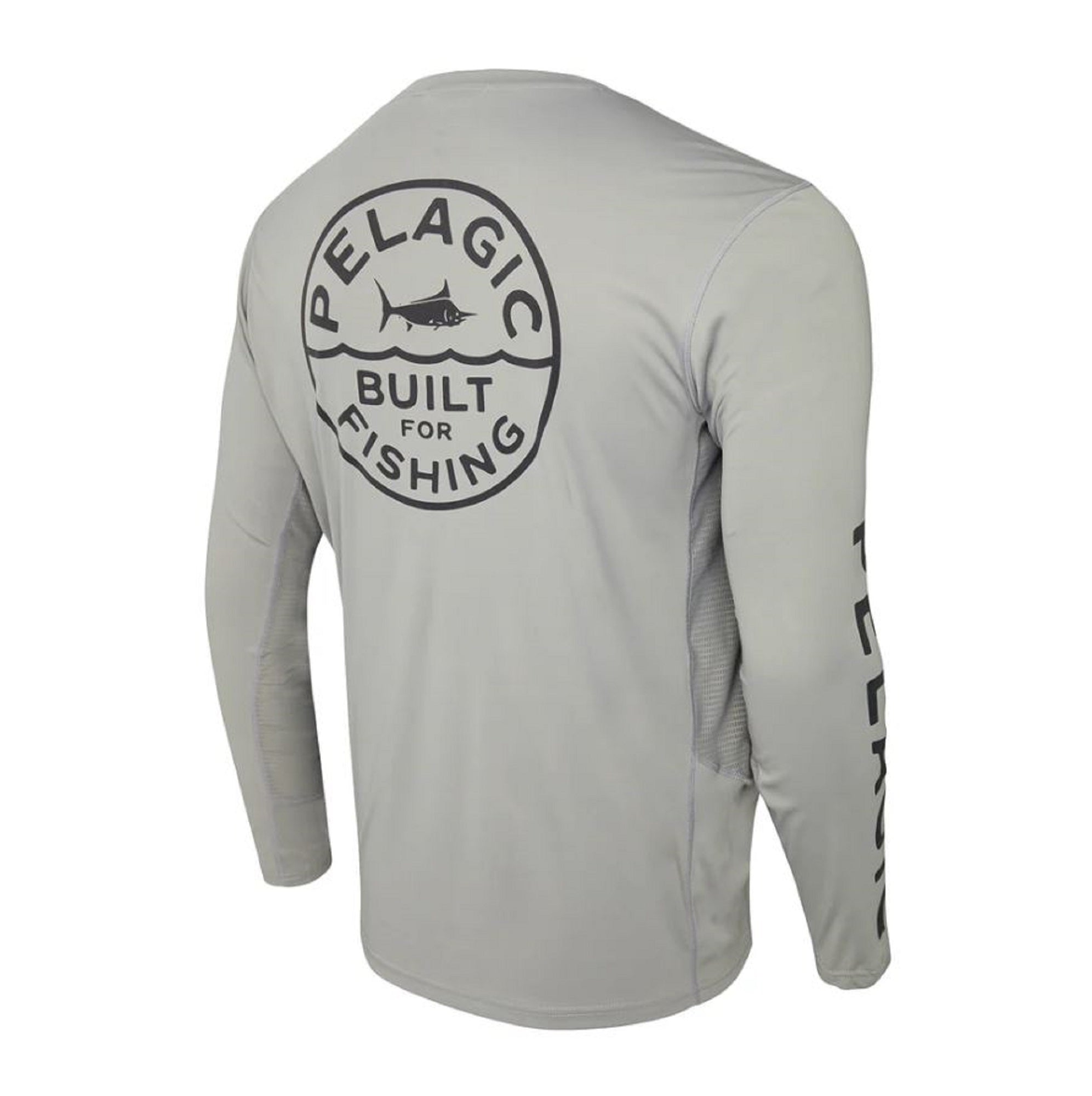 Pelagic 1015 Fishing Shirt Long Sleeve VaporTek Built GRY Size L (8637)