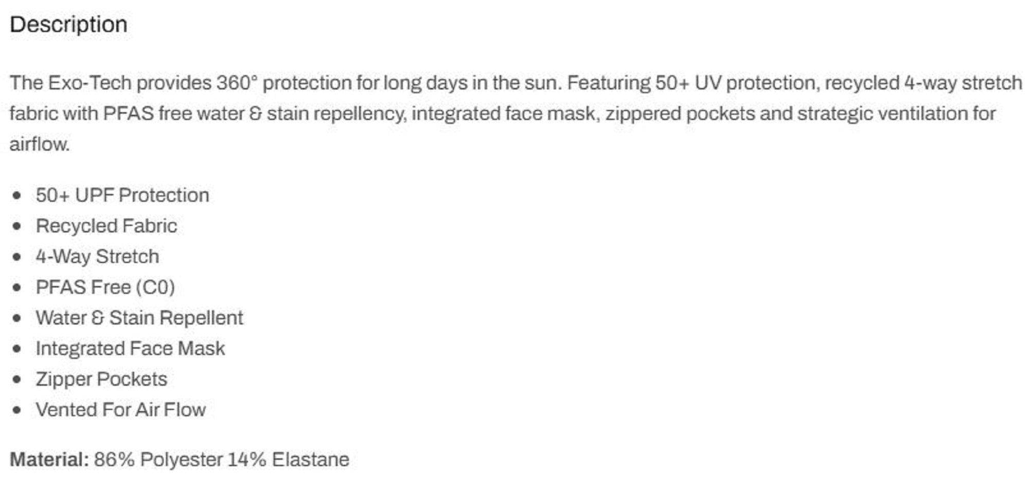 Pelagic 1015 Fishing Shirt Long Sleeve ExoTech Brush DNY Size M (0159)