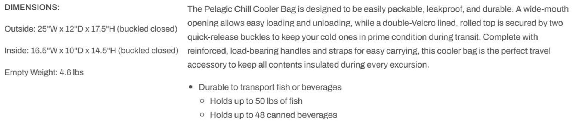 Pelagic 1278 Bag Chill Cooler Bag Brush Camo GRA (1033)