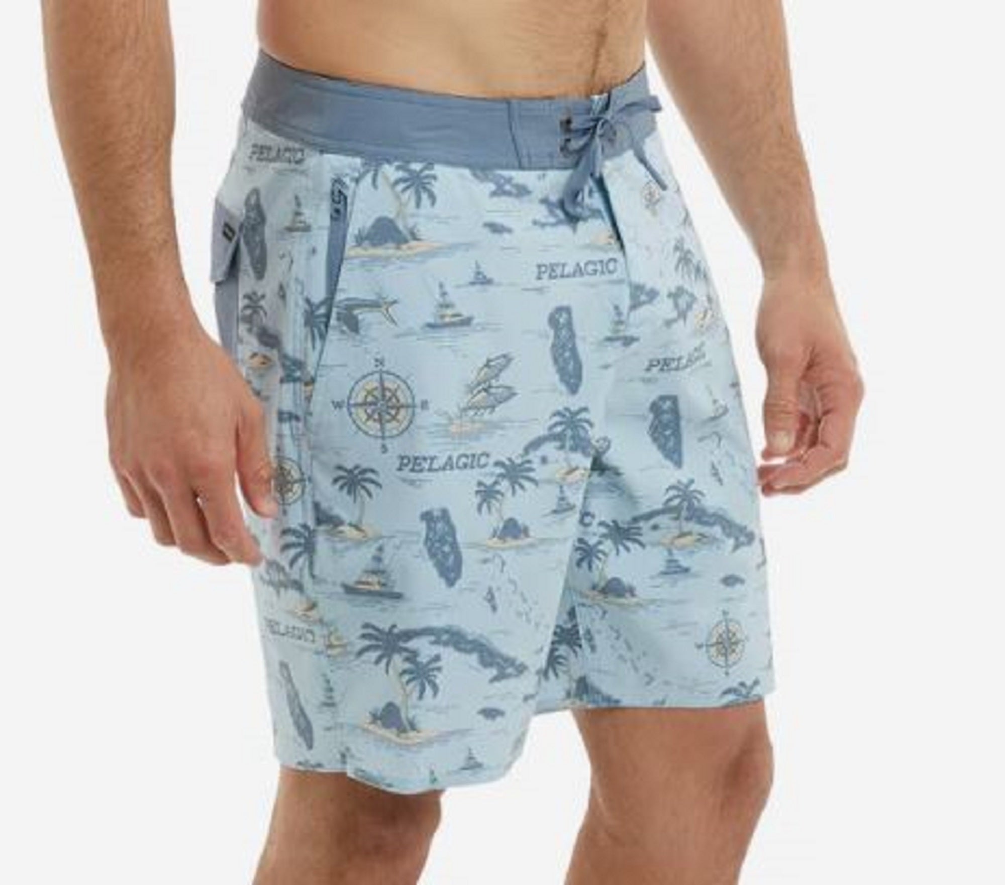 Pelagic 1001 Shorts Board Shorts 18 Inch Castaway BFG Size 33 (1415)