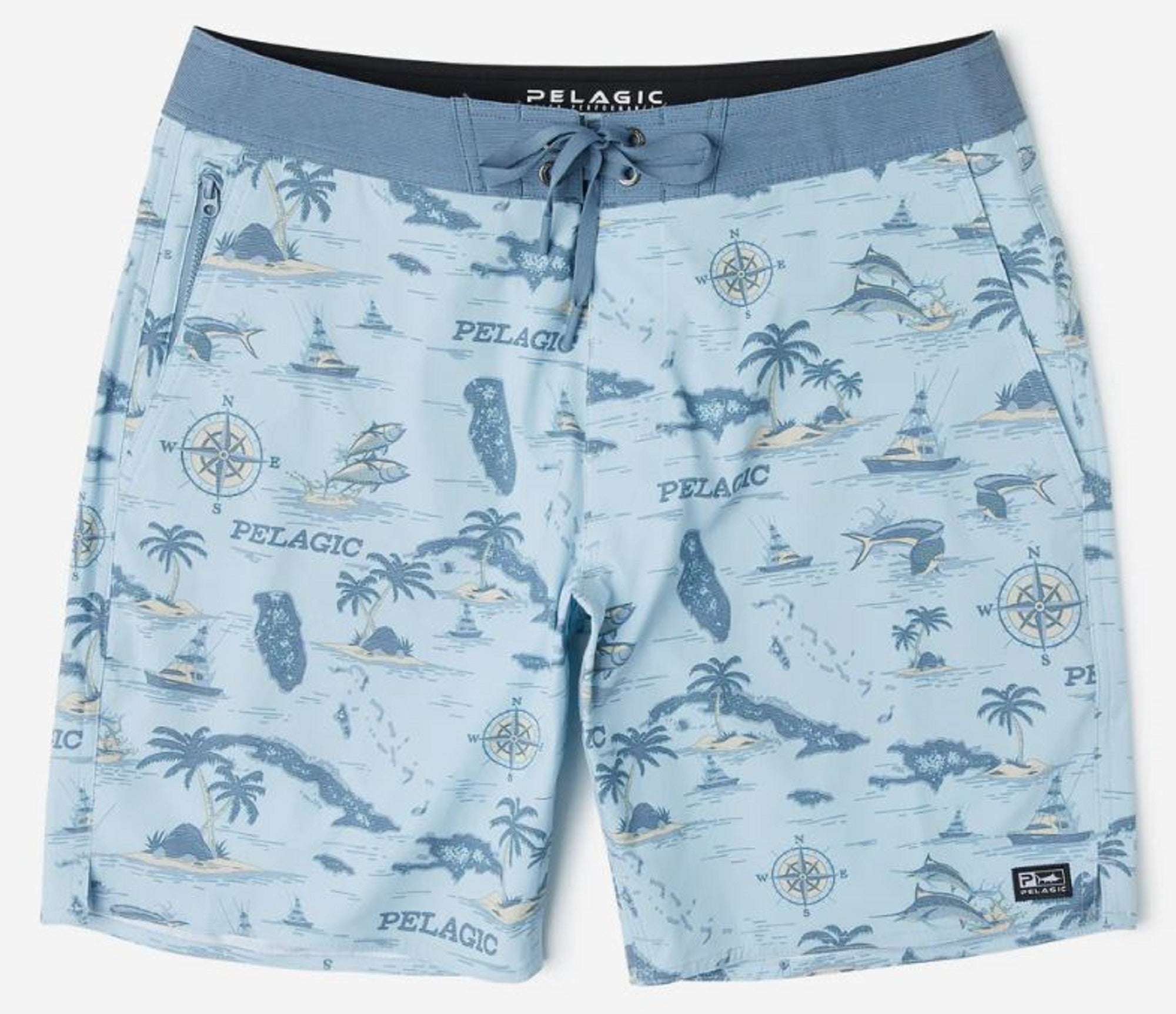 Pelagic 1001 Shorts Board Shorts 18 Inch Castaway BFG Size 36 (1439)
