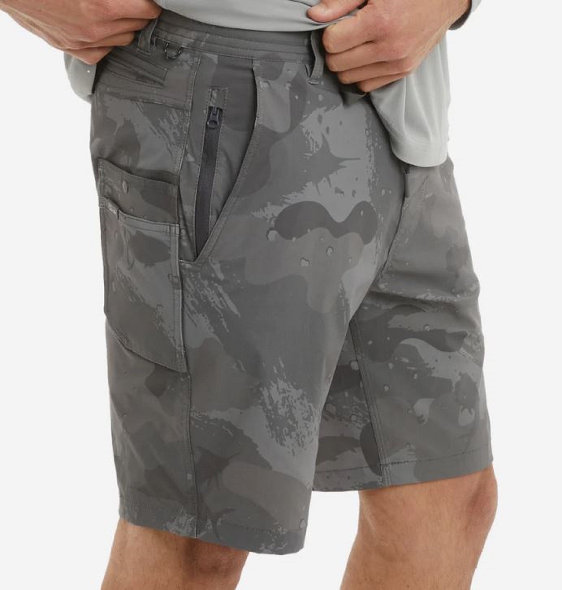 Pelagic 1002 Shorts Hybrid 19 Inch Flyline Brush Camo GRA Size 36 (1620)