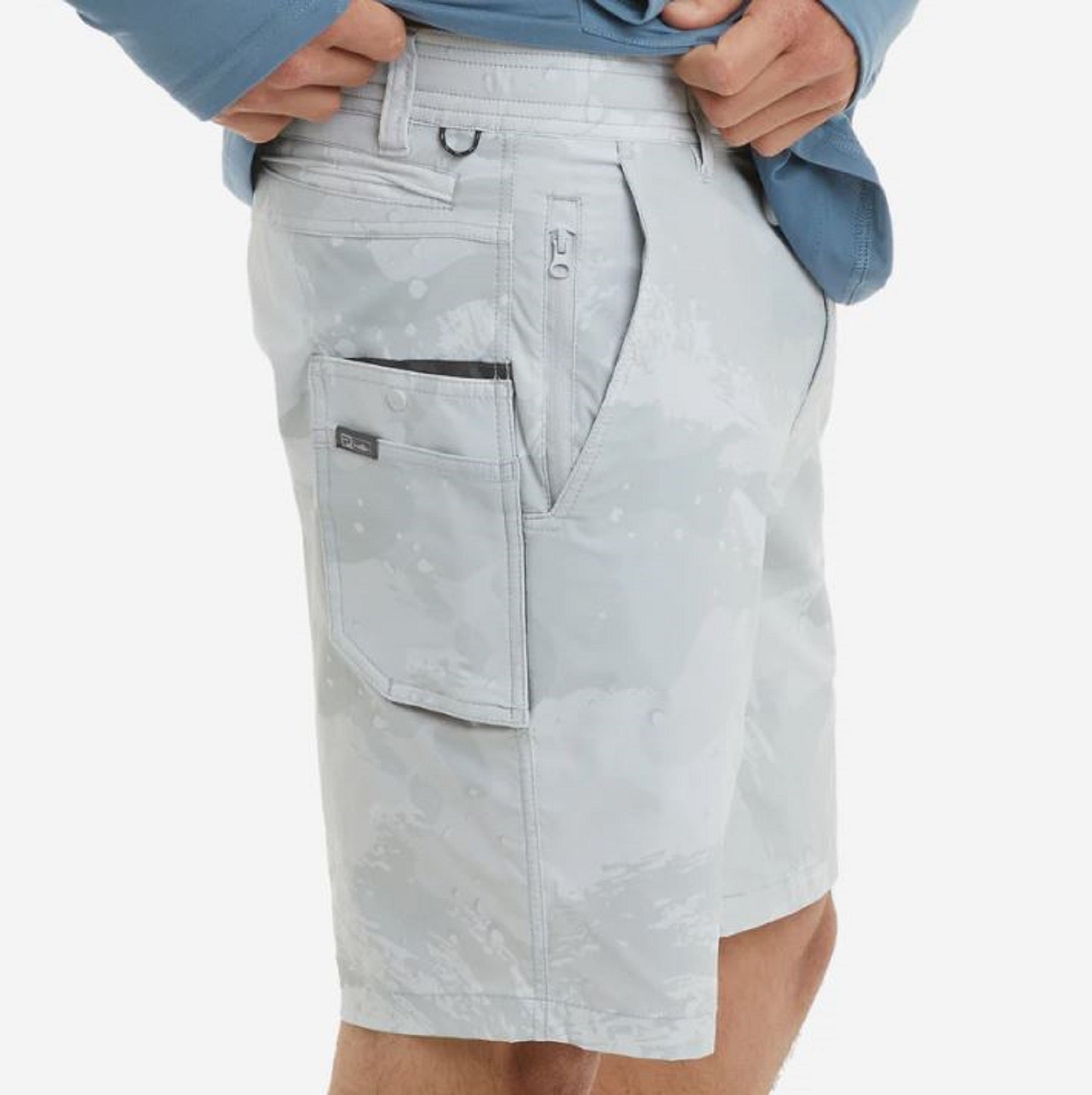 Pelagic 1002 Shorts Hybrid 19 Inch Flyline Brush Camo LGY Size 38 (1729)