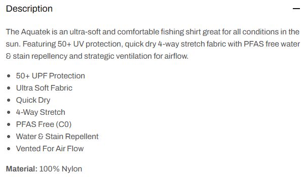 Pelagic 1015 Fishing Shirt AquaTek Solid LGY Size L (2283)